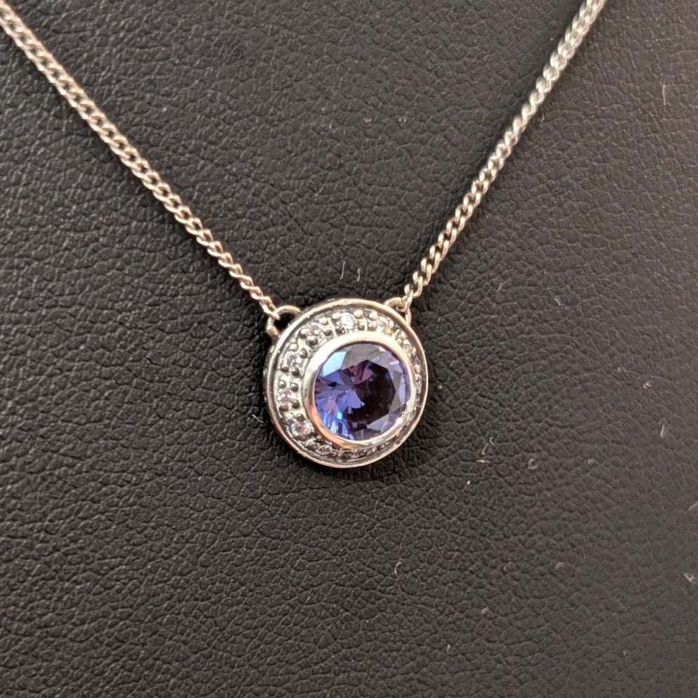 Retired Authentic Silpada Designs Alluring Azure Halo 925 Sterling Necklace