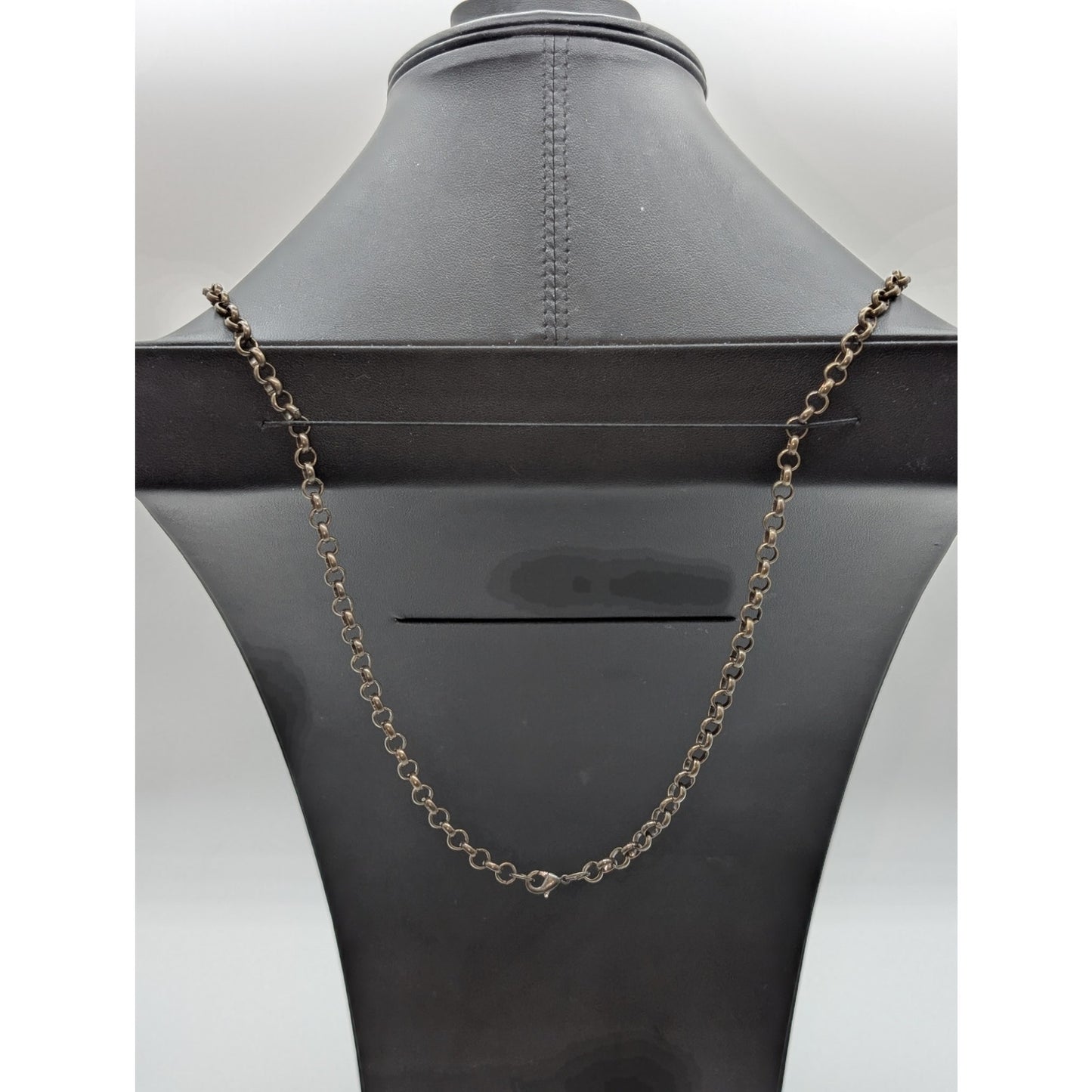 Antiqued Chain Animal Print Beaded Charm Cluster Drop 30" Necklace
