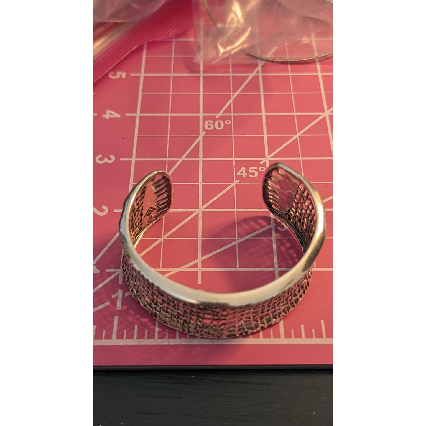SILPADA Retired Sterling Silver Woven Mesh Wide Band Cuff Bracelet