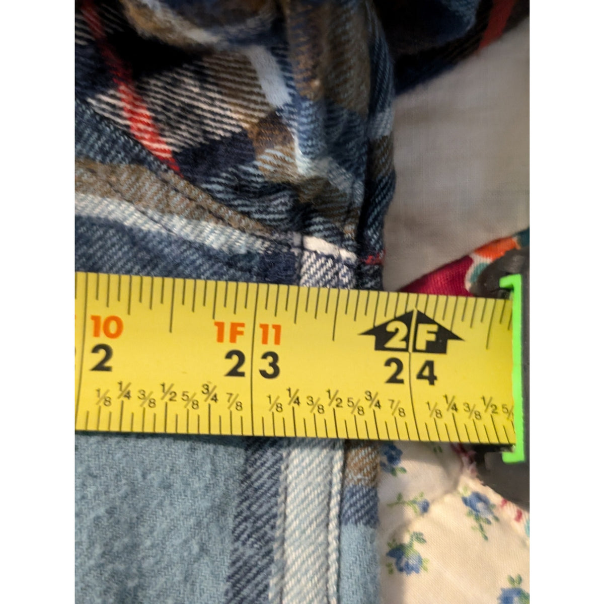 Eddie Bauer Blue Brown Plaid Cotton Flannel Button Up Shirt Men's Sz XL