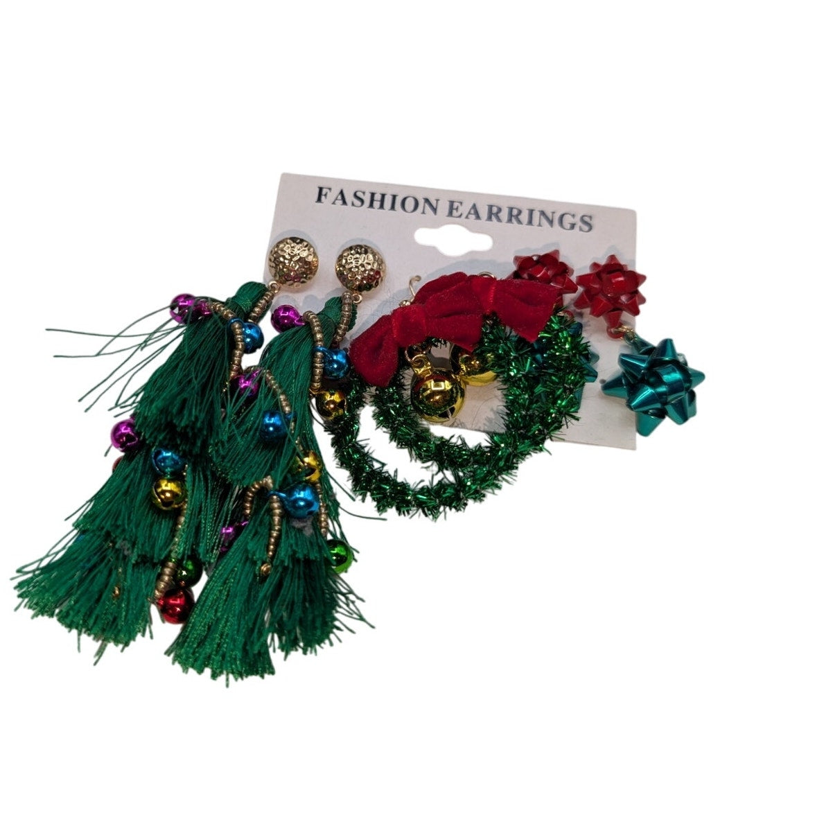 Three Pair of Fun Christmas Pierced Earrings NWT