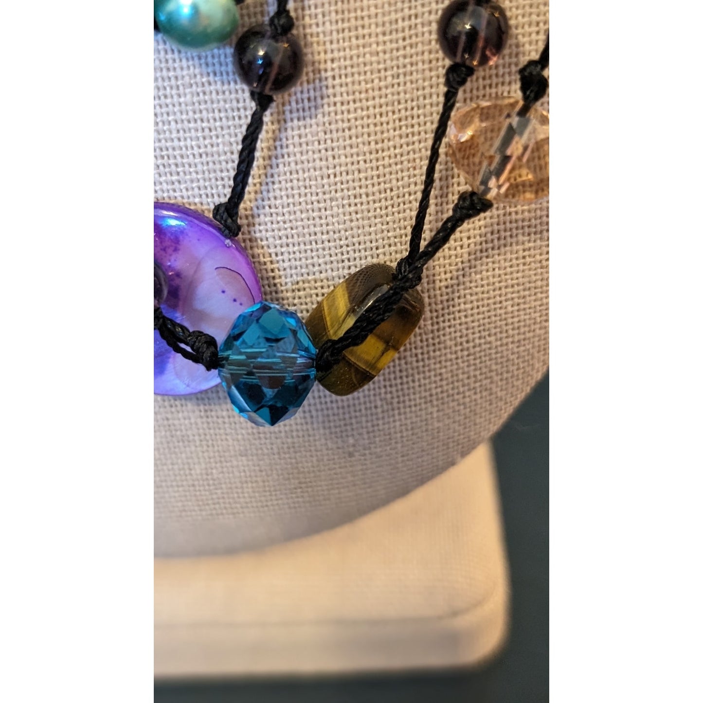 Premiere Designs Explosion of Color Glass Bead Seven-Strand Necklace