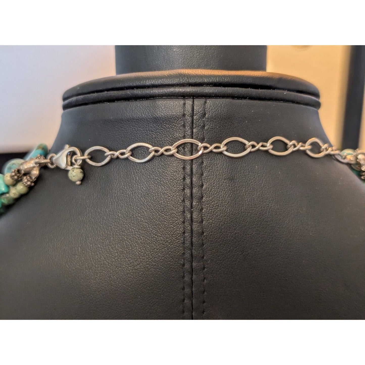 SILPADA Sterling Silver Turquoise Four-Strand Necklace