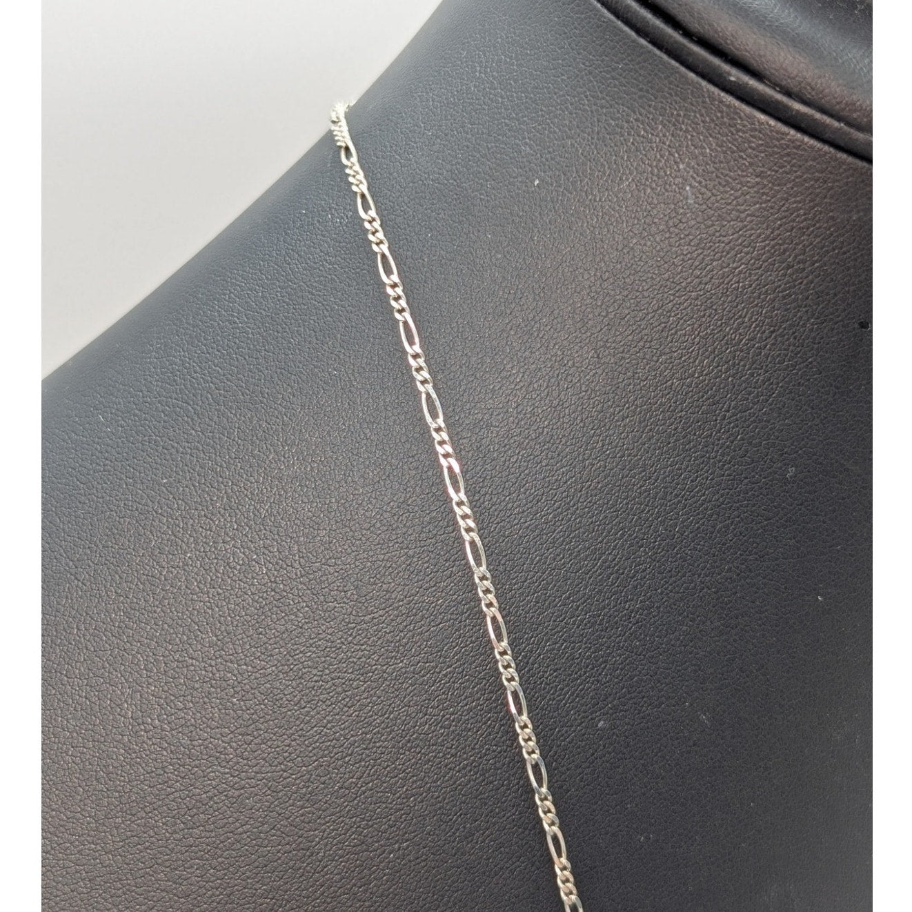 VTG 925 Sterling Silver 29.5" Long 1/16" Figaro 4.74g Chain Necklace