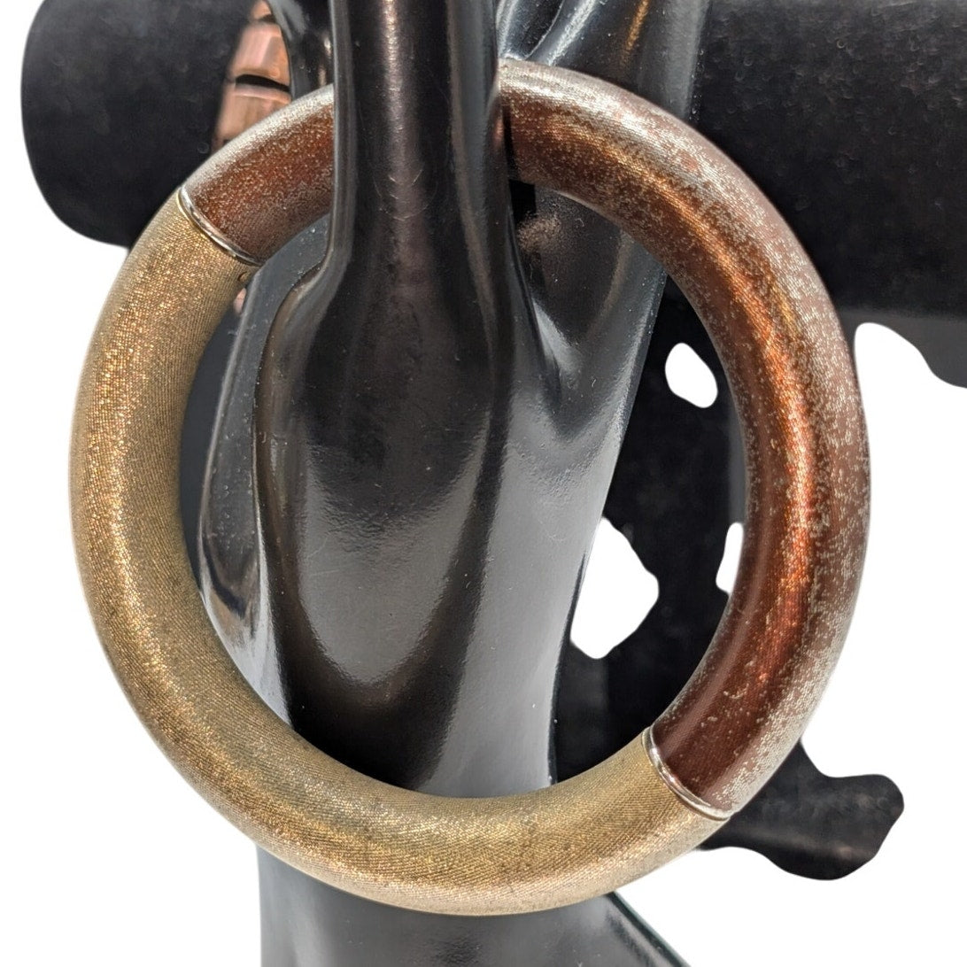 Lot of Three Vintage Metal Stone Inlay Bangle Bracelets