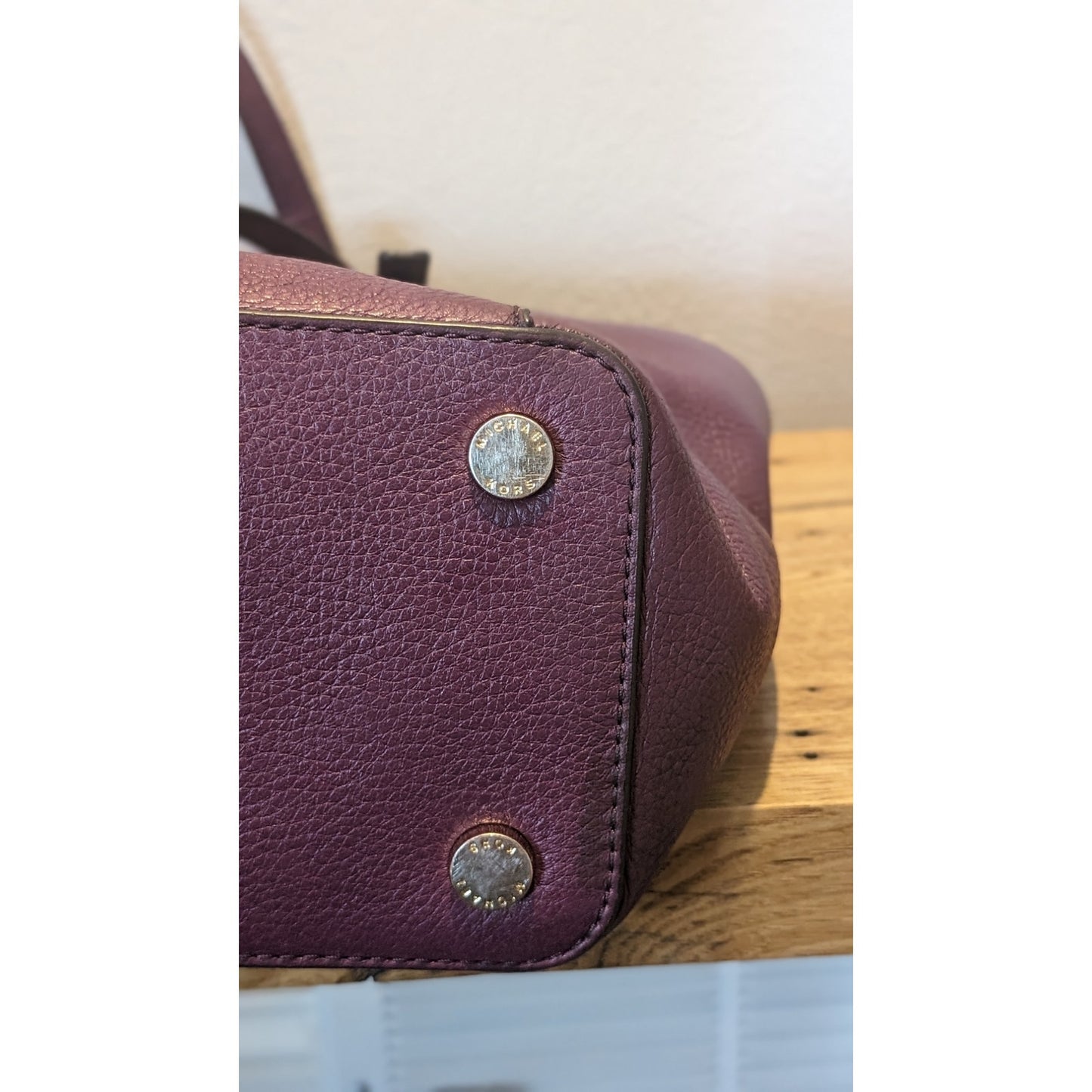 MICHAEL Michael Kors Bedford Large Leather Top Zip Damen Merlot Tote Bag