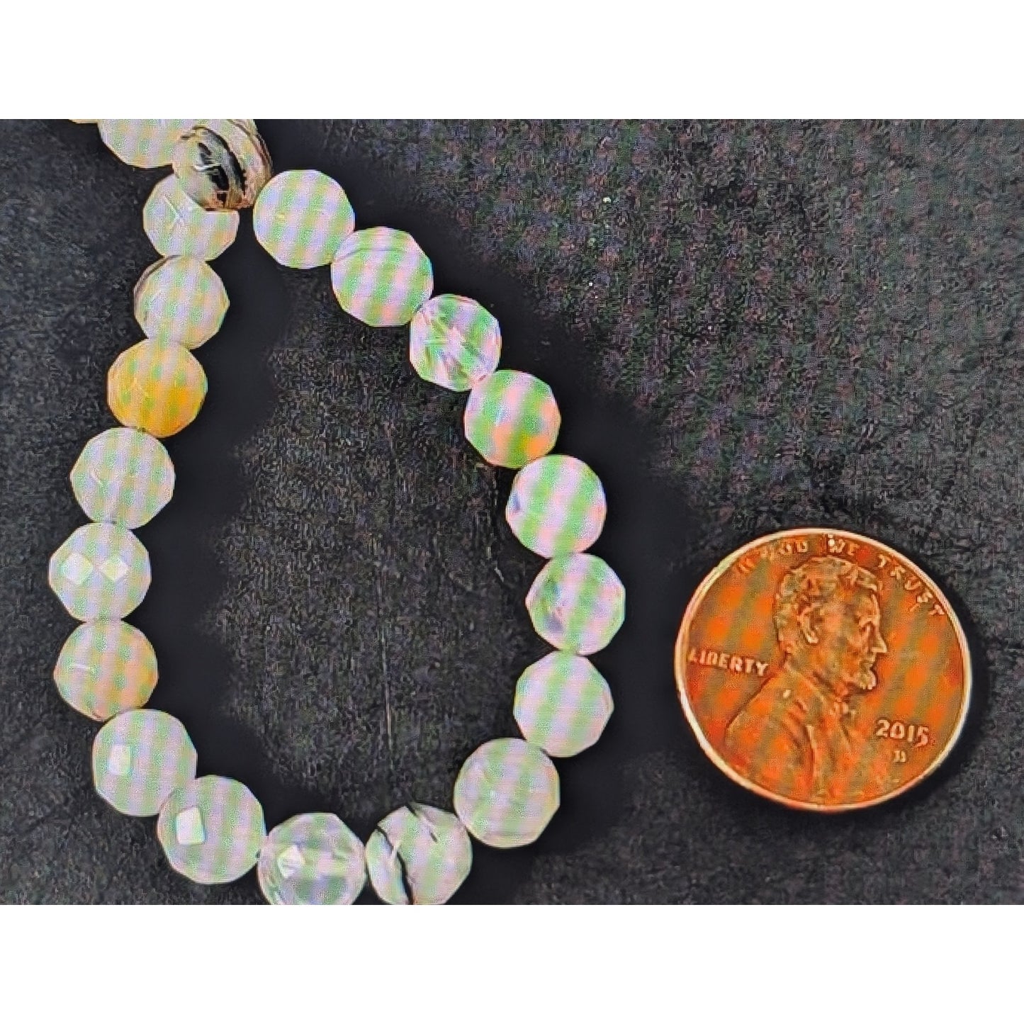 Vintage Jay King DTR Signed Agate Beaded Gemstone 925 Silver 20" Necklace 23.8g