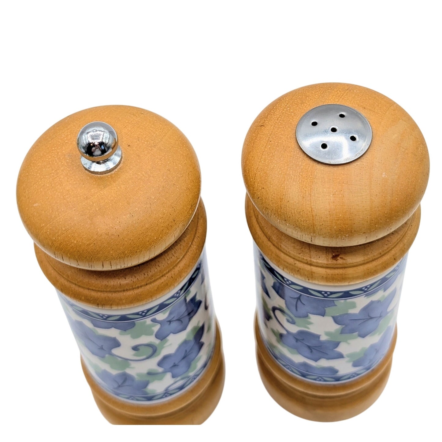 Mr. Dudley  7" Wood & Ceramic Pepper Grinder Mill & Salt Shaker Set