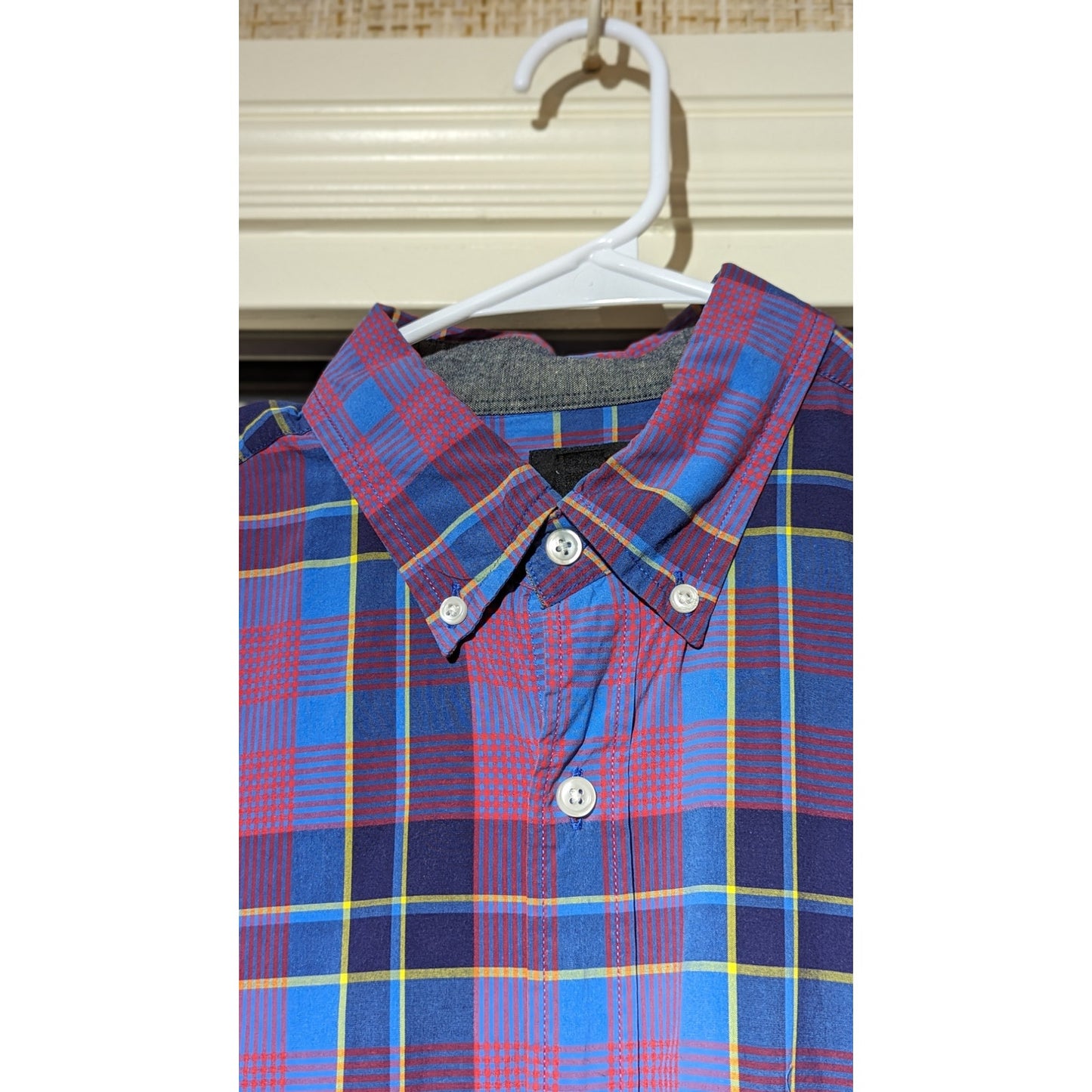 J. Crew Mens Size M Button Down Casual Shirt Tartan Plaid 100% Cotton