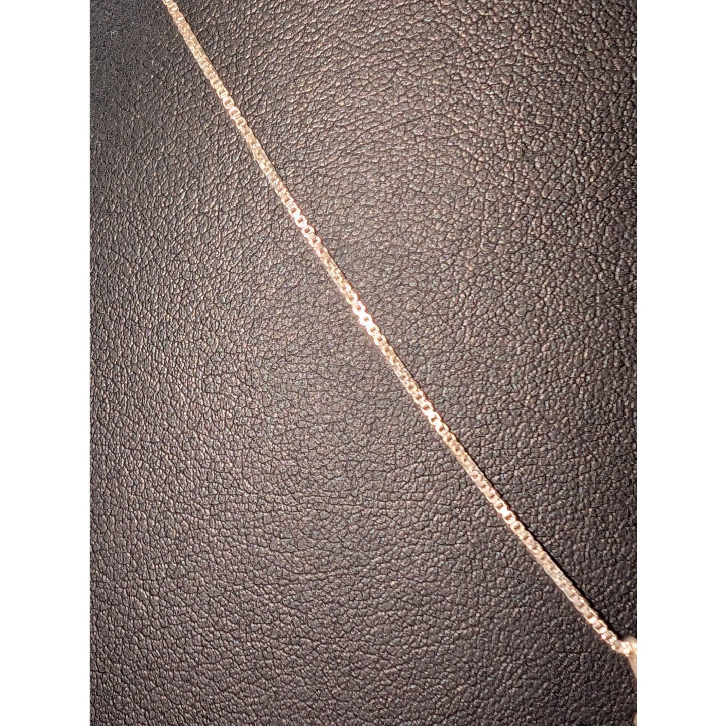 Vintage 925 Sterling Silver Purple Spinel Teardrop Pendant Box Chain Necklace