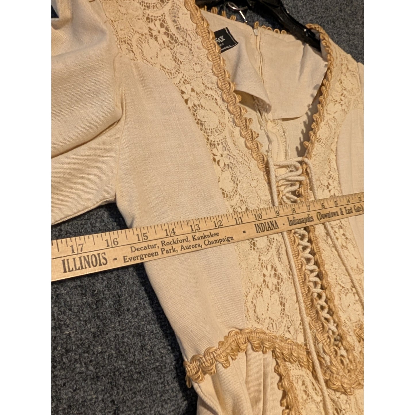 Gunne Sax by Jessica Black Label 70s Elizabethan Revival Renaissance Dress