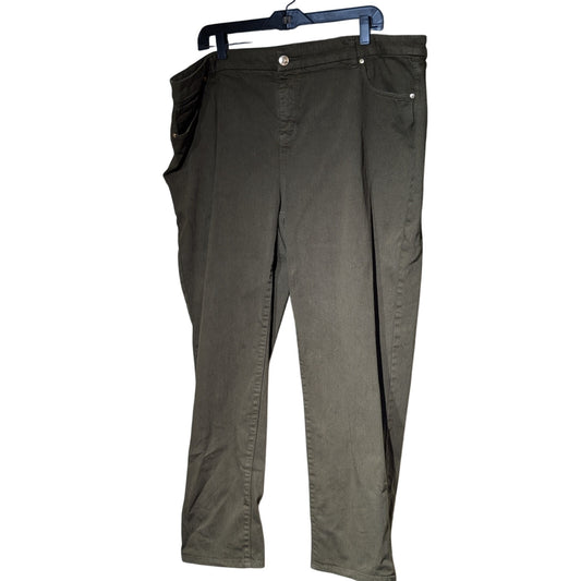 Chico's So Slimming Girlfriend Ankle Dark Olive Pant Chico's Size 4 (US XXL)