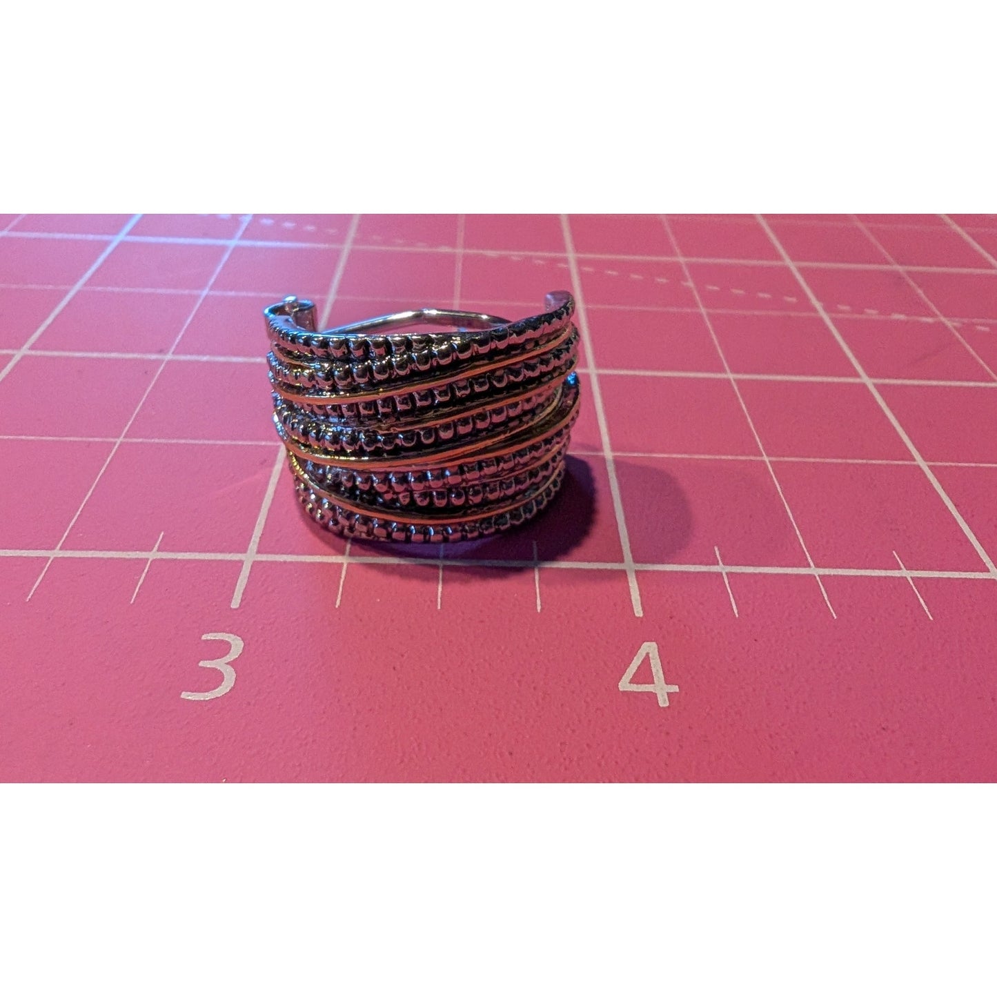 Lot of Two Pair Silver Tone & Two Tone Pierced Hoop Earrings