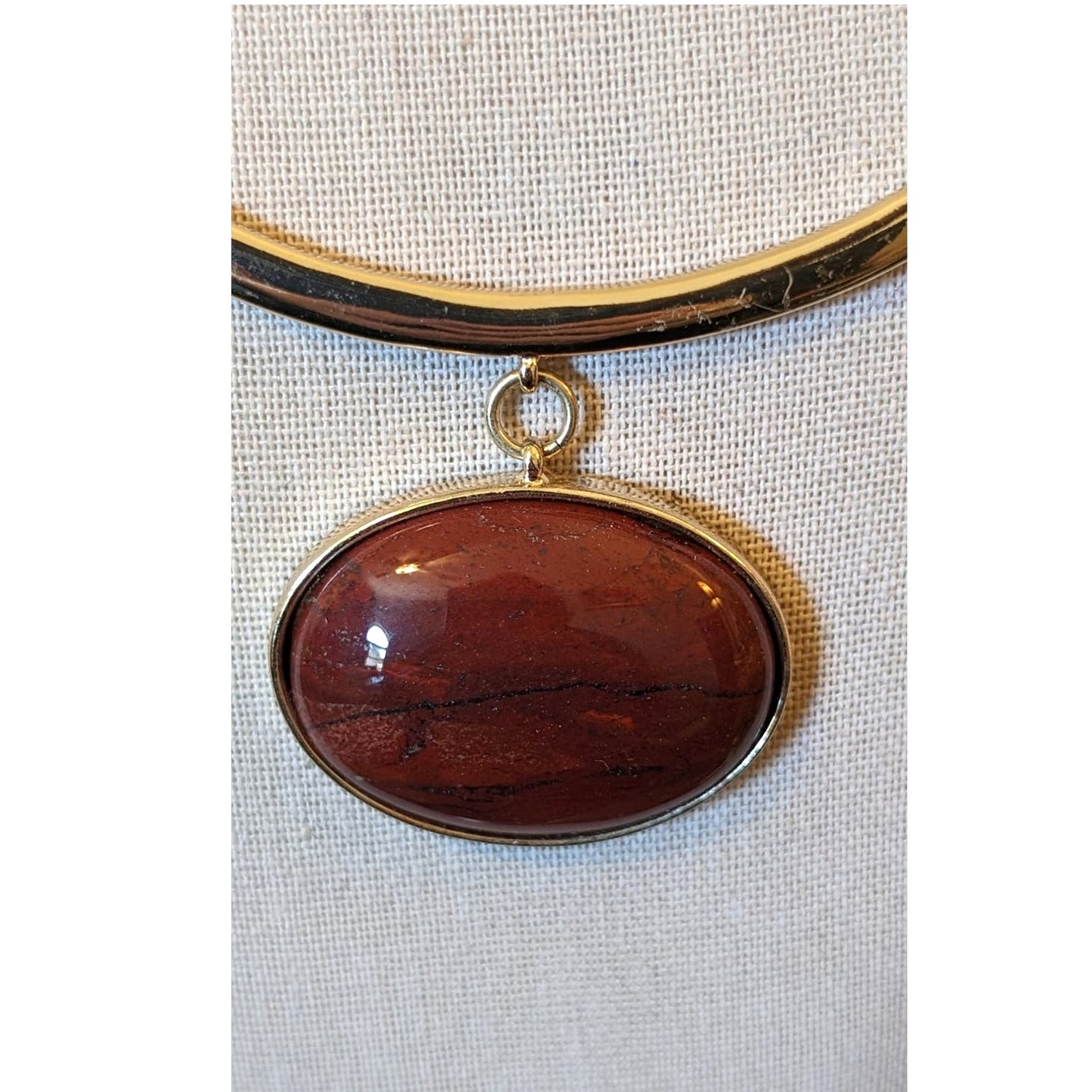 White House Black Market Gold Tone Chain Bar Pendant Necklace