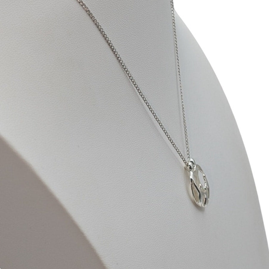 Carolyn Pollack 925 Sterling Silver Loving Family Pendant 16" Chain Necklace
