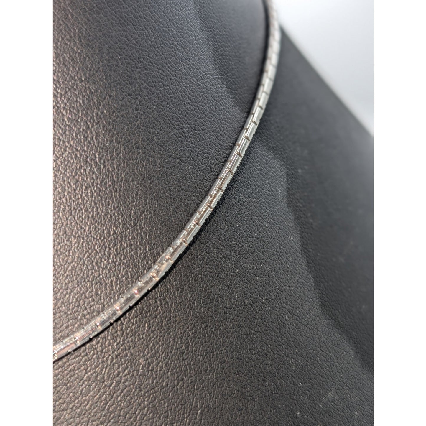 Vintage Crown Trifari Silver Tone 15" Chain Necklace New W/ Original Partial Tag