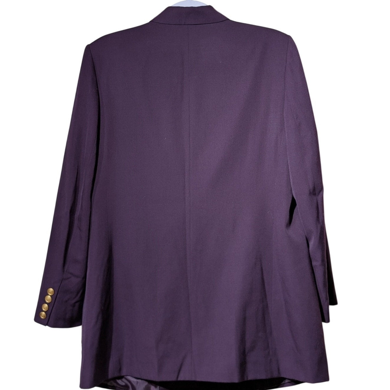 Vintage Talbot's Aubergine Double Breasted Wool Blazer NWT Womens Plus Sz 12W