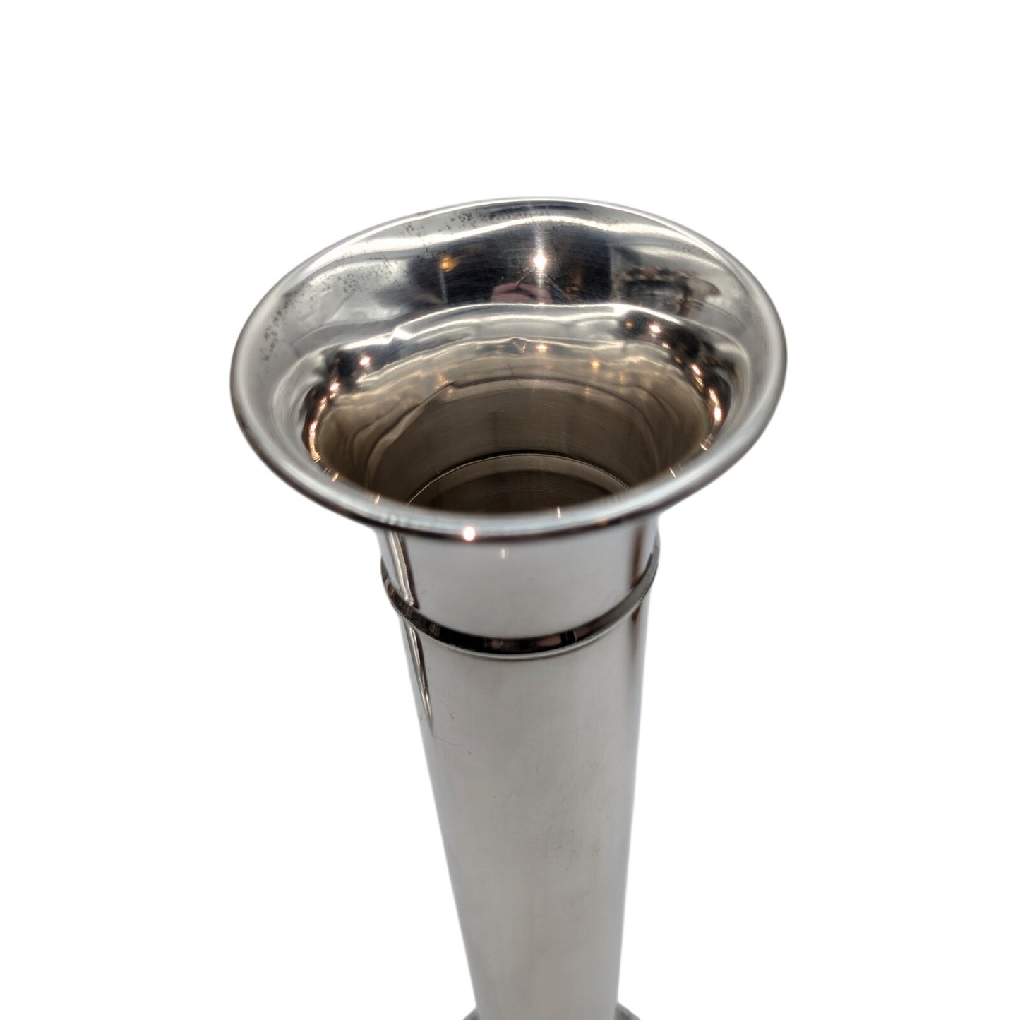 Vtg International Prelude Sterling Silver Weighted Reinforced Trumpet Bud Vase