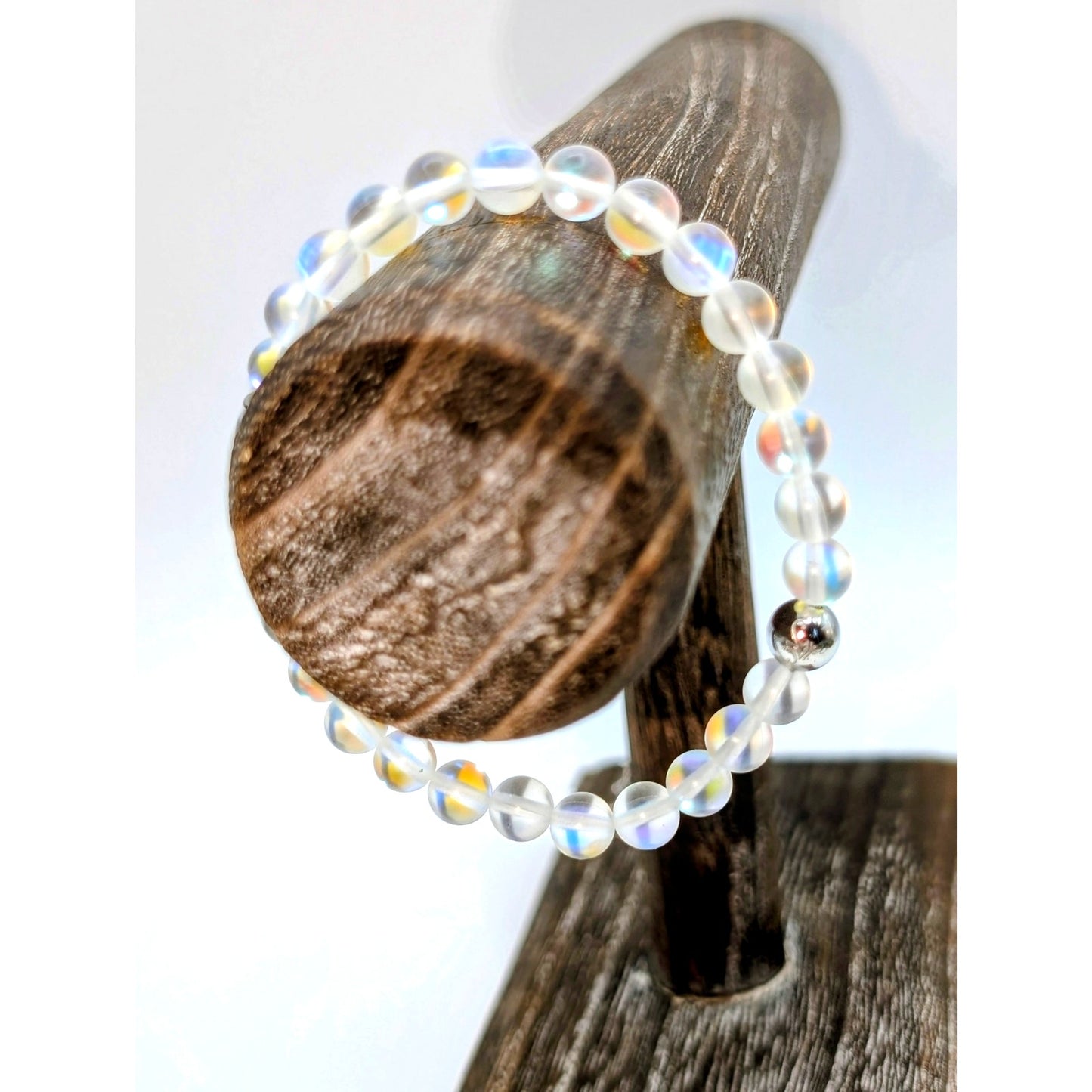 NOGU Mermaid Glass Bead Stretch Bracelet