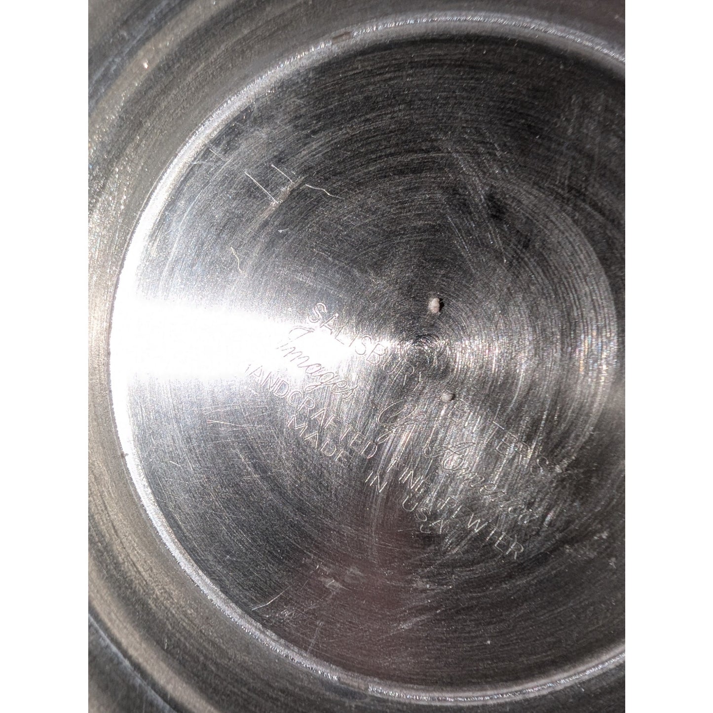 Salisbury Pewter Revere Bowl Images of America United States Navy Engraved