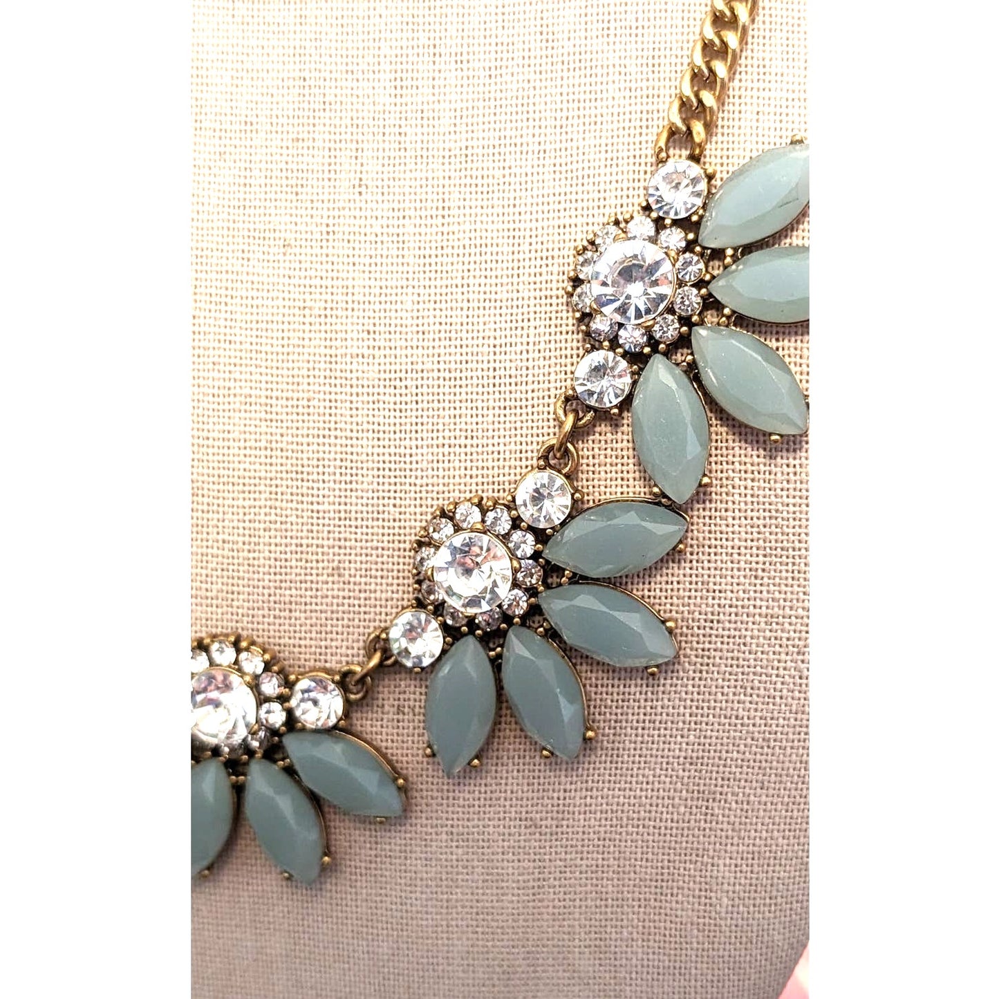 J. Crew Sage Rhinestone Statement Necklace