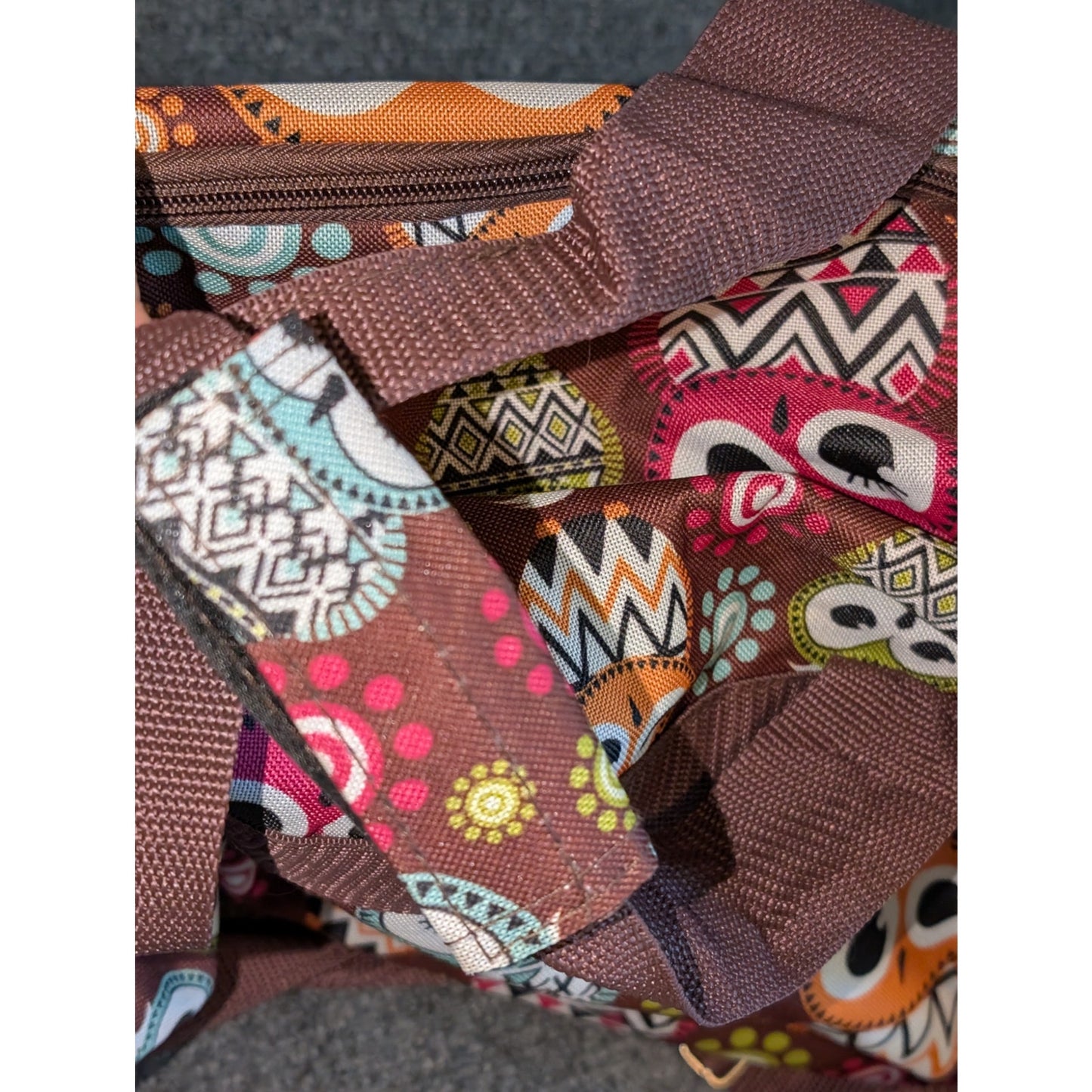 Rockland 19" Polyester Owl Multi-Color Brown Duffel Bag
