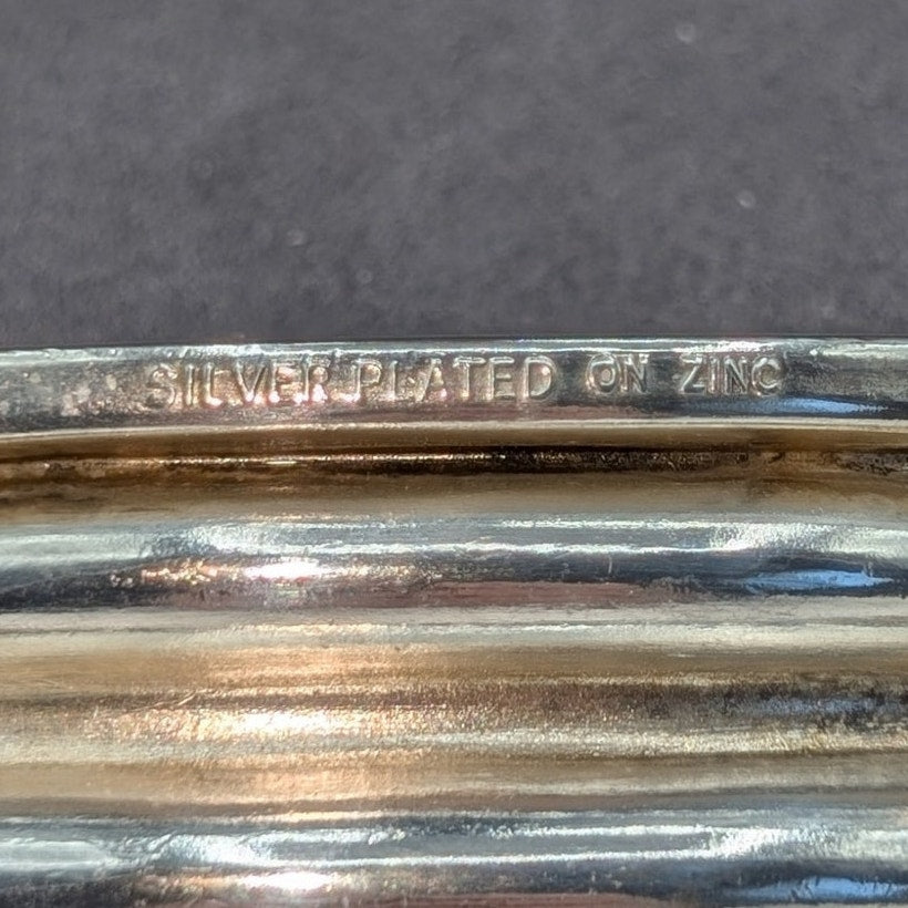 Silver Plated on Zinc Possible Soap Dish