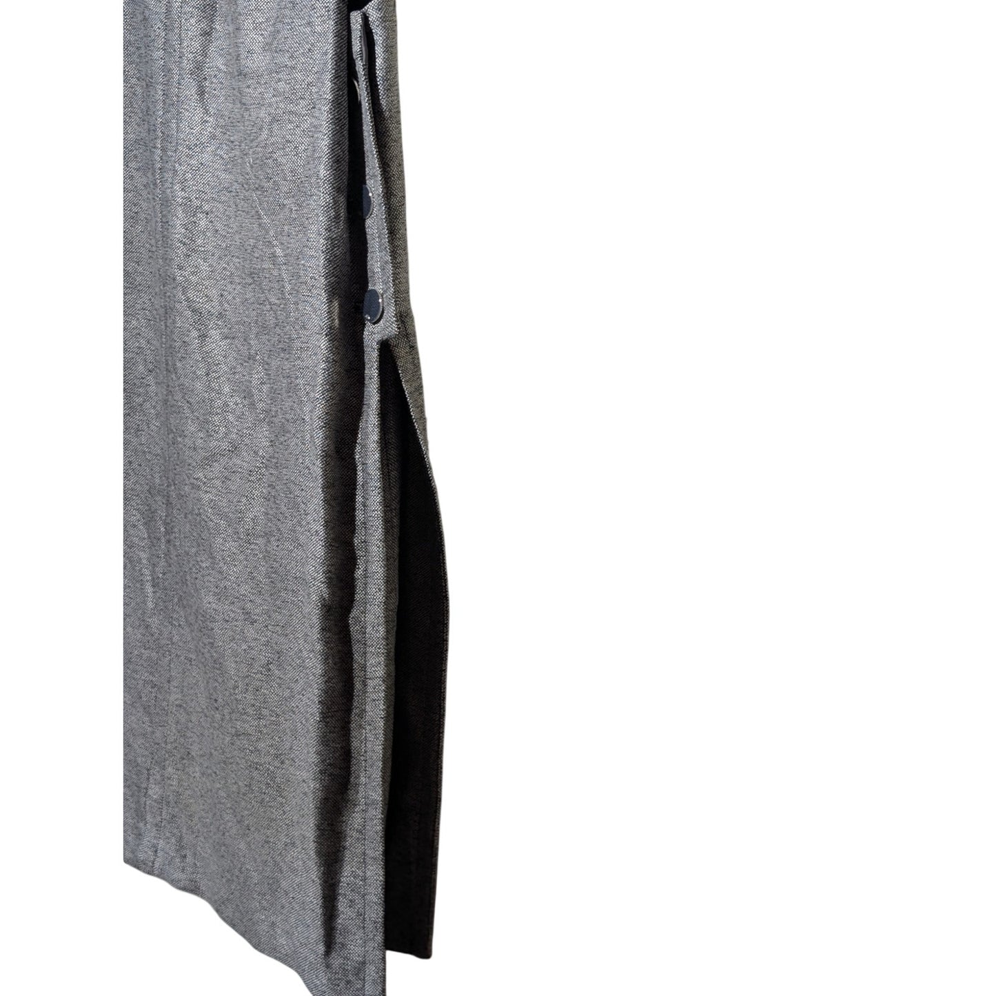 Anne Klein Gray Tweed Sleeveless Faux Wrap Button Side Jumper/Dress Womens Sz 10