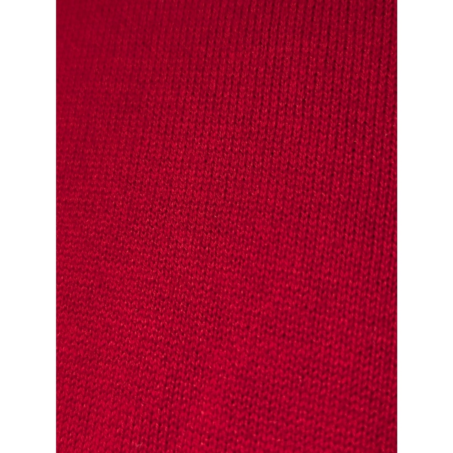 Lauren Ralph Lauren Red Black Accent Silver Tone Button Turtleneck Sweater Sz XL