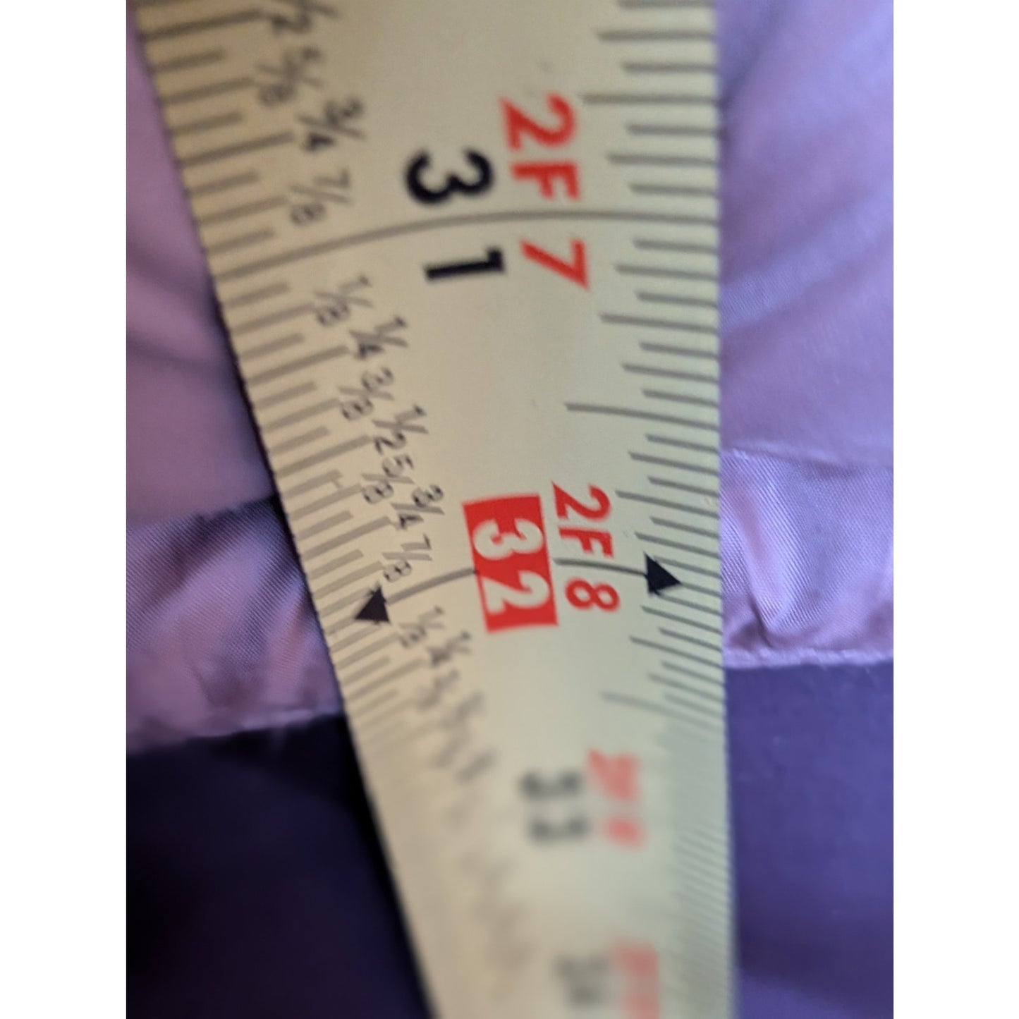 32 Degrees Heat Light Mauve Ultra Light Packable Puffer 3/4 Jacket Womens Sz M