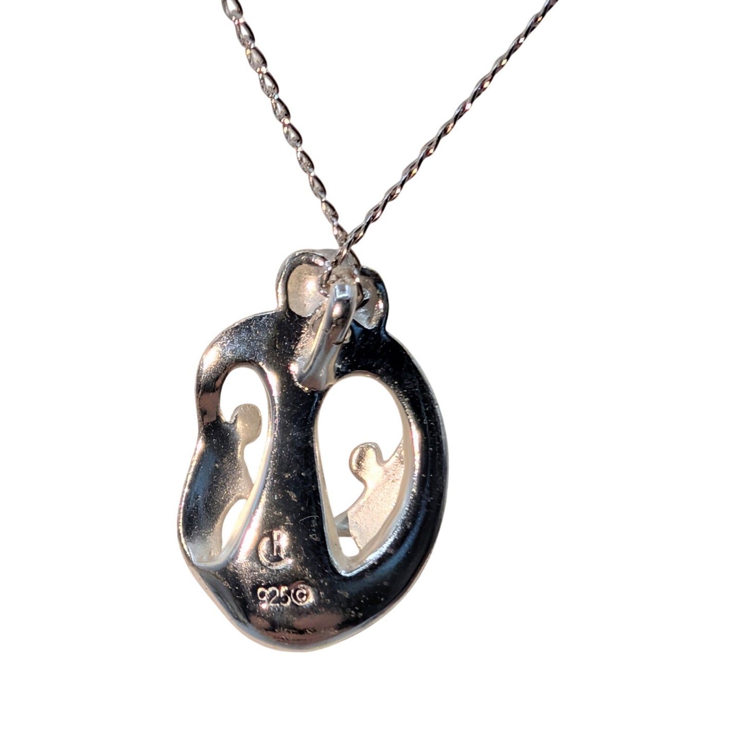 Carolyn Pollack 925 Sterling Silver Loving Family Pendant 16" Chain Necklace