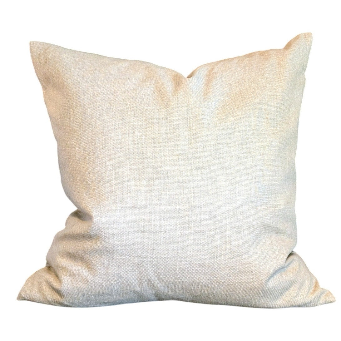 Pottery Barn Linen Cotton 20X20 Sunflower Decorative Pillow Feather Fill Insert