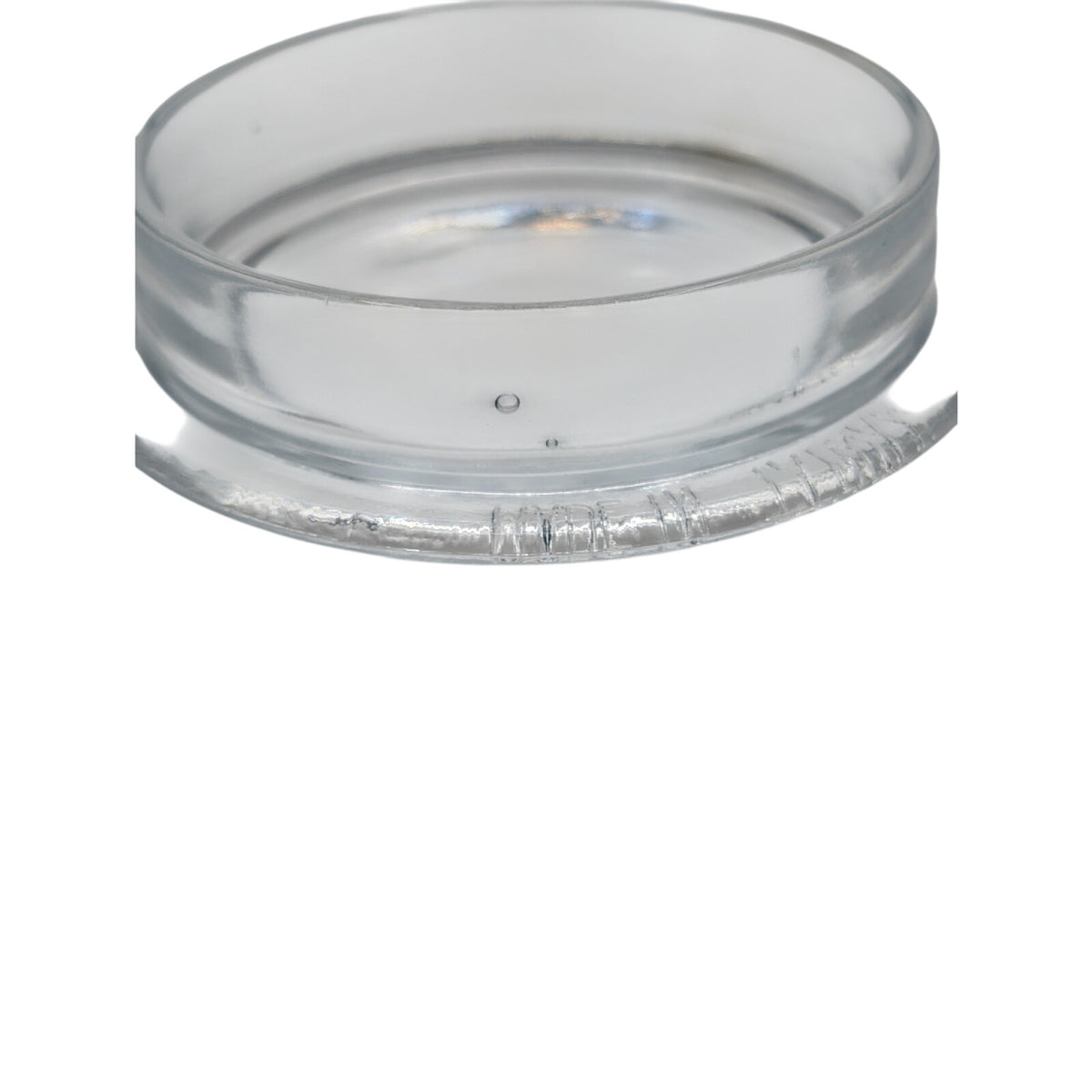 Vintage Clear Glass Small Cheese/Pate Serving Dish With Dome Cloche Lid