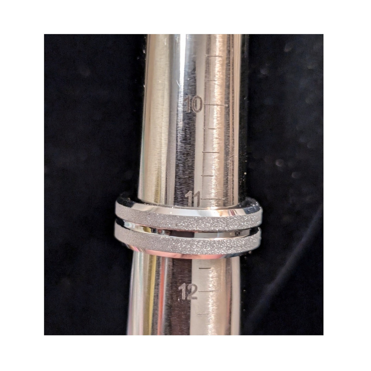 Tungsten Carbide Sandblasted/Polished Finish Wedding Ring Men's Size 11.25