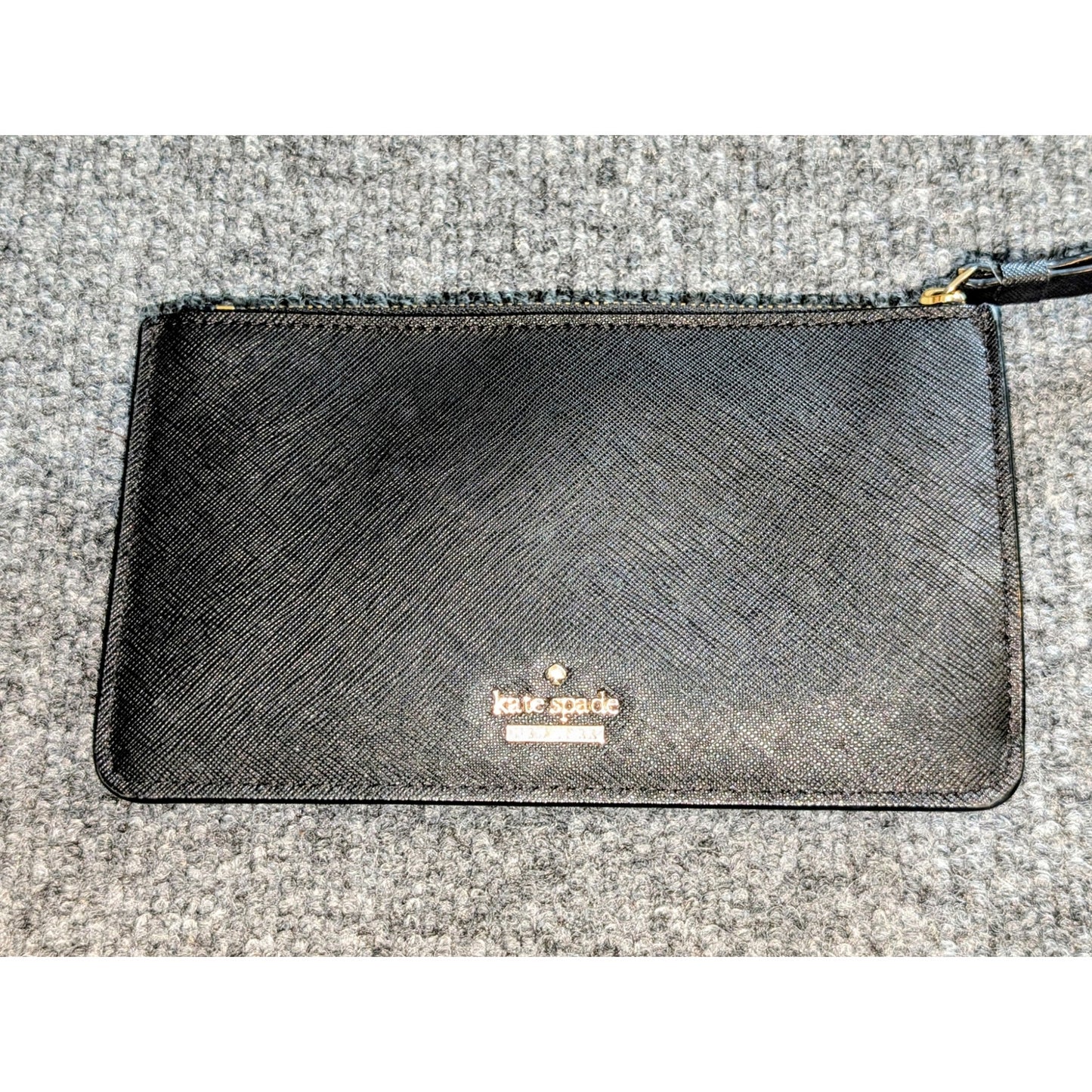 Kate Spade New York Black Leather Wristlet