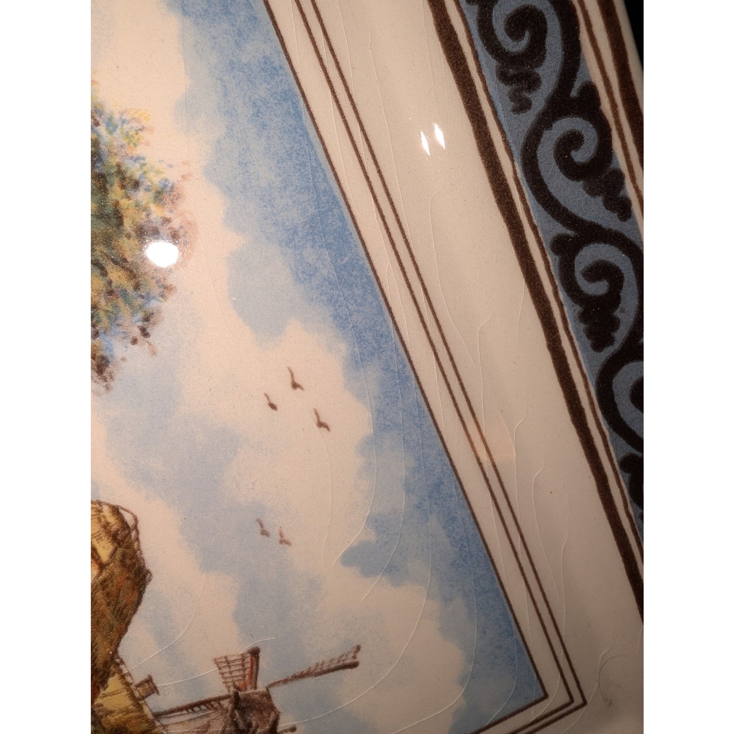 Delft Westraven Porcelain Wall Plaque From Holland