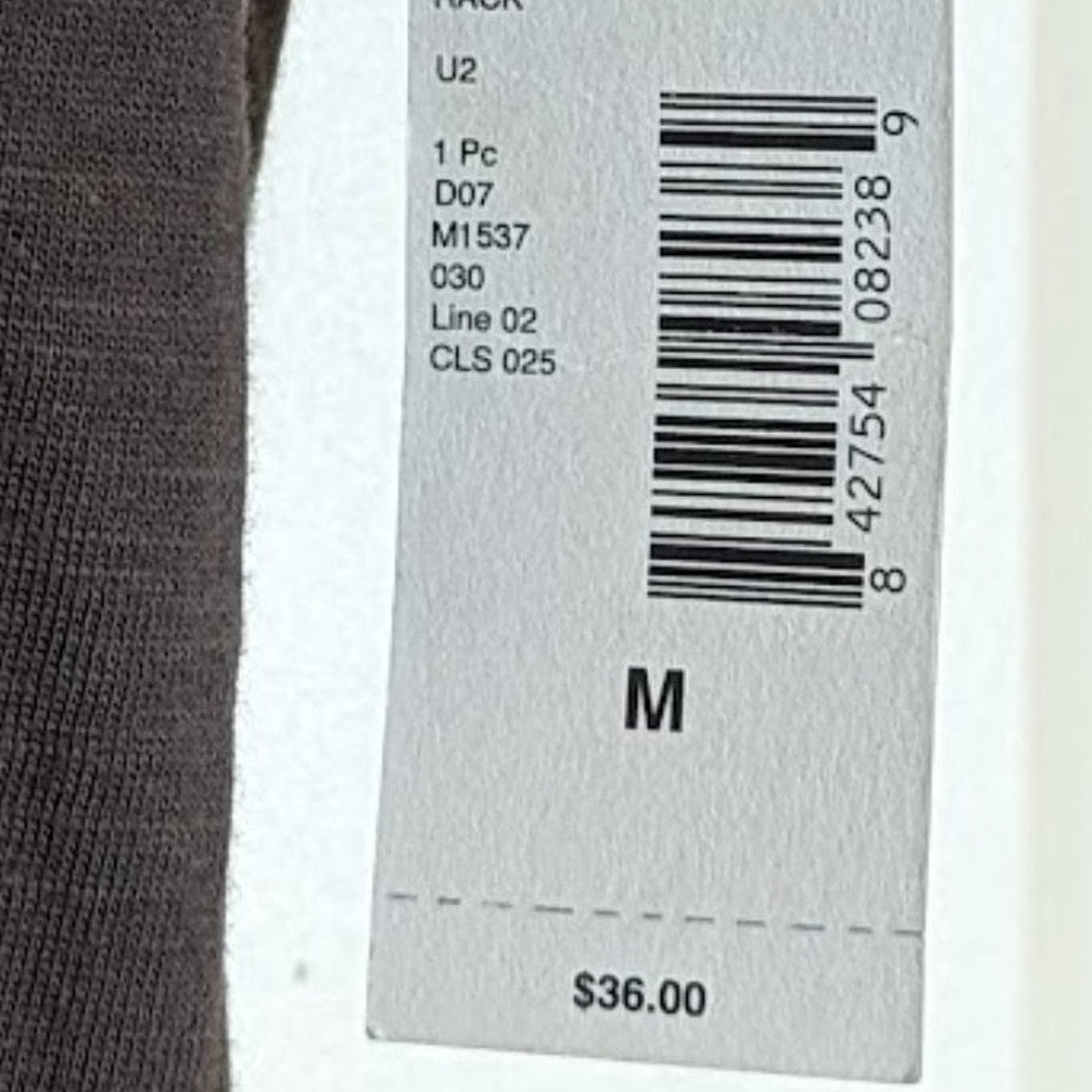 Covington NWT Medium Mushroom Shirt with Bow Embellishment