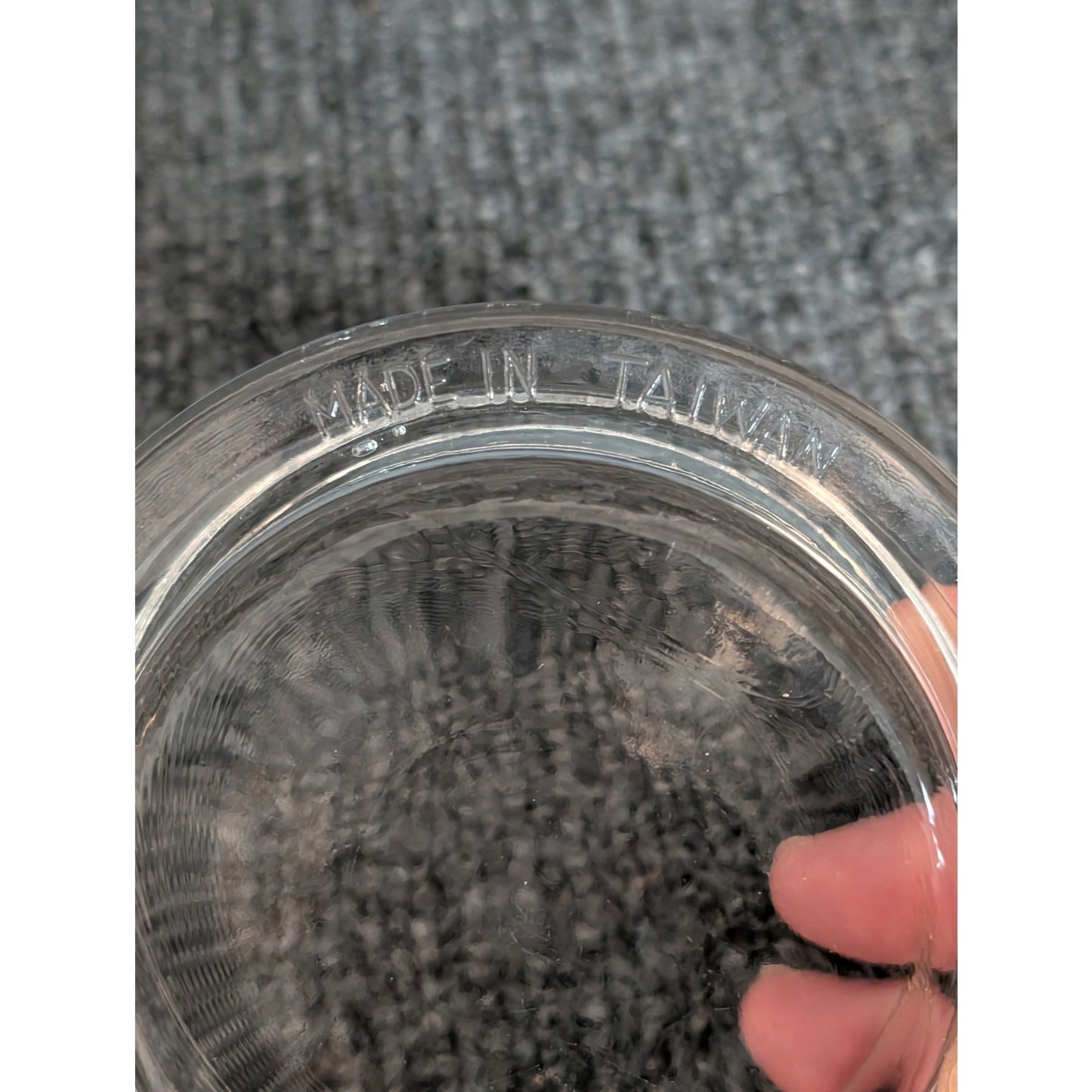 Vintage Clear Glass Small Cheese/Pate Serving Dish With Dome Cloche Lid