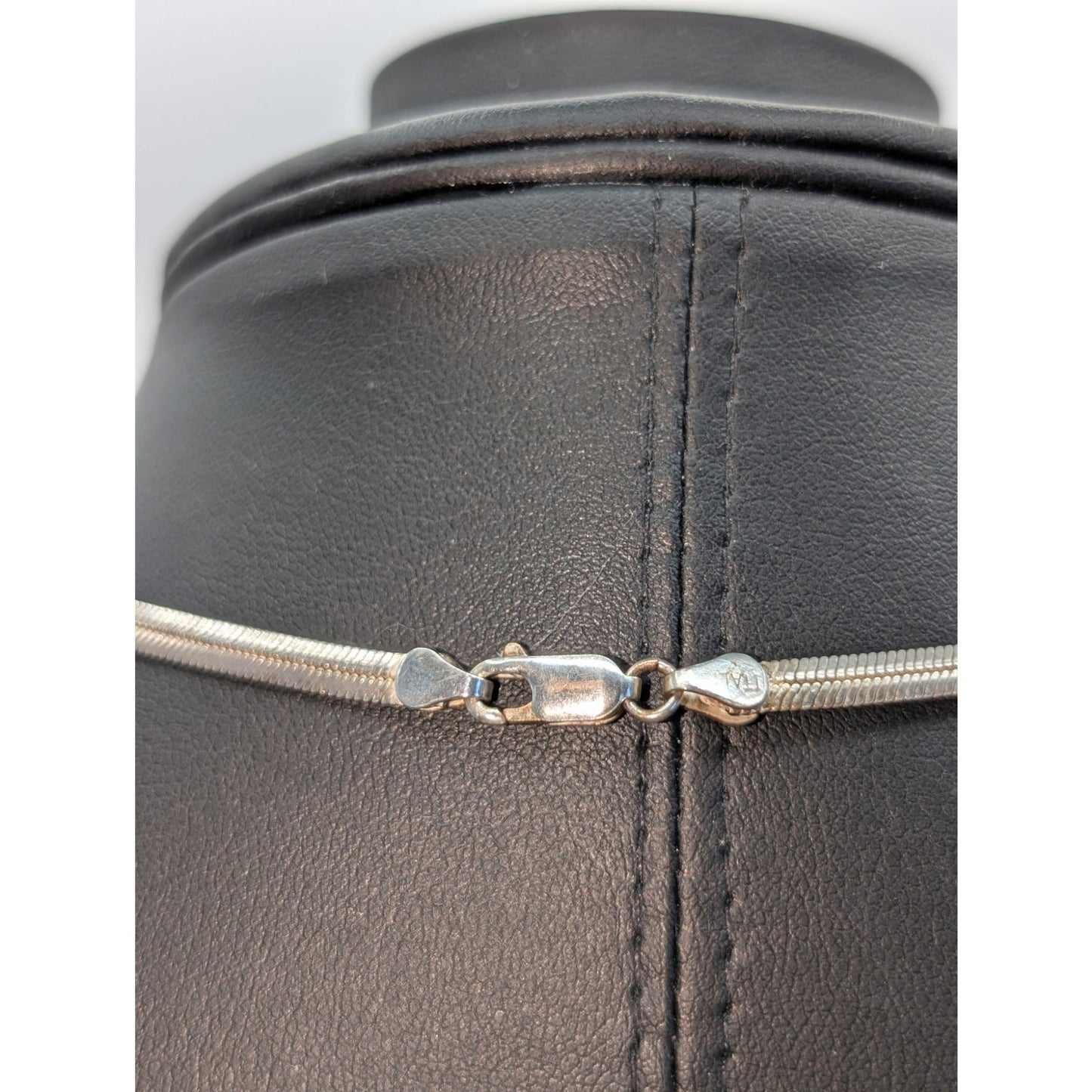 925 Sterling Silver 1/8" Fluid Herringbone 18" Chain Necklace 10.06g