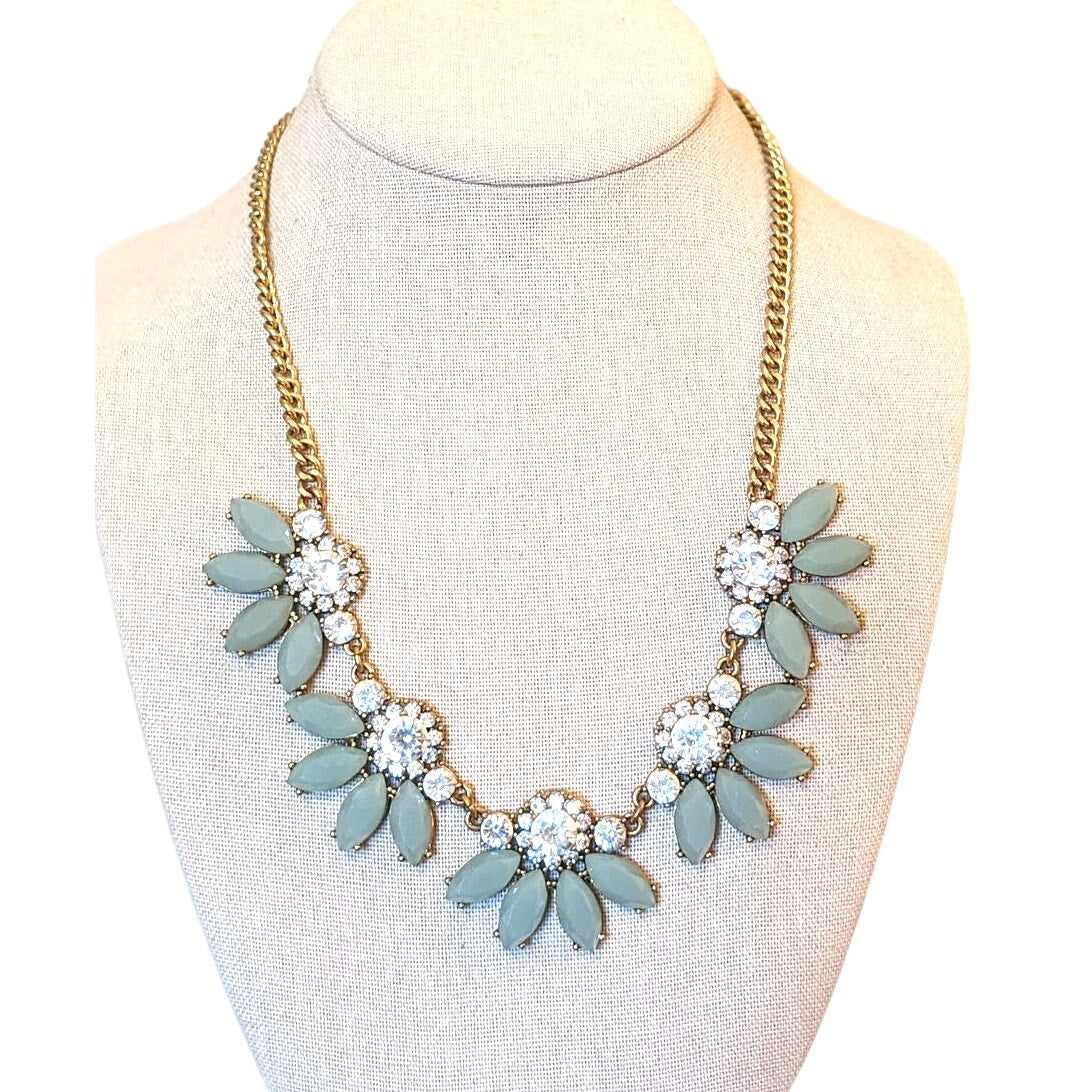 J. Crew Sage Rhinestone Statement Necklace