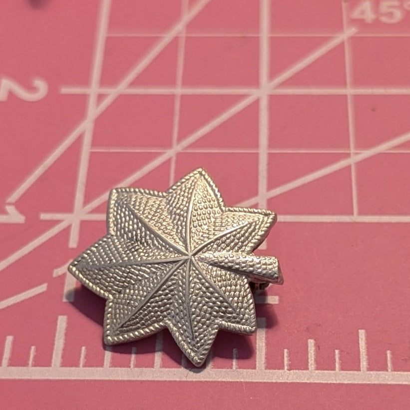WW2 US Army Military Lt Lieutenant Colonel Sterling Collar Rank Insignia Pin