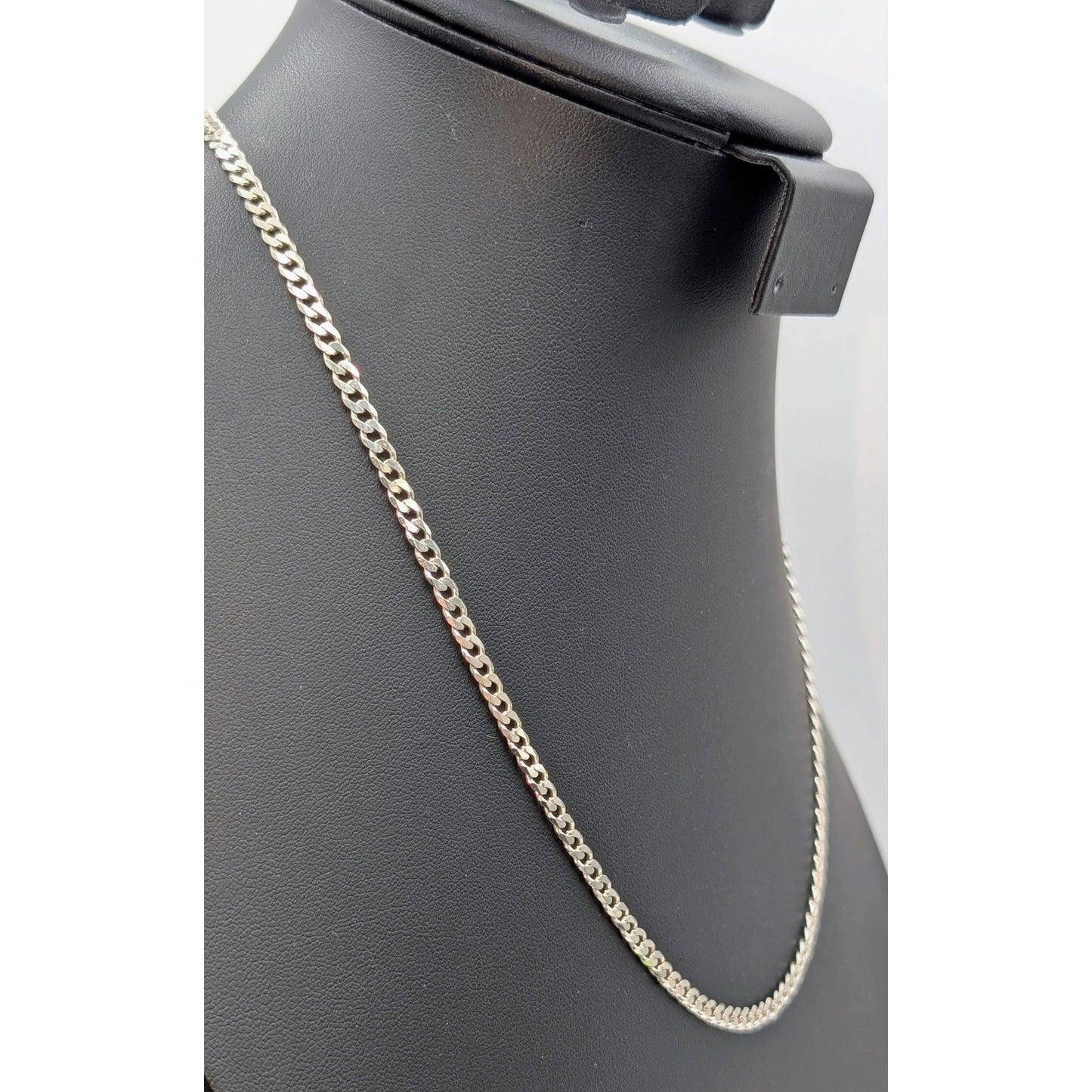 925 Sterling Silver Italy 20" Curb Link Chain Necklace