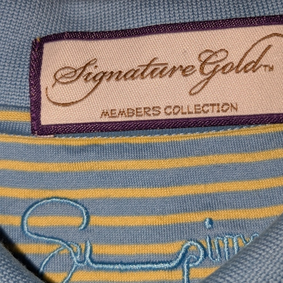 Signature Gold Members Collection Supima Cotton Aspen Glen Mens Golf Shirt XL