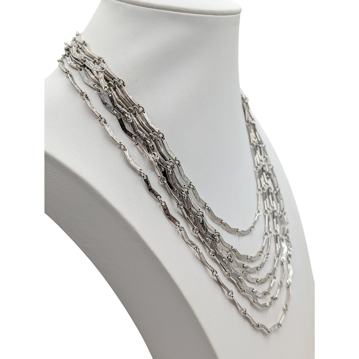 Lot of Three Silver Tone Necklaces Vintage White House Black Market Park Lane