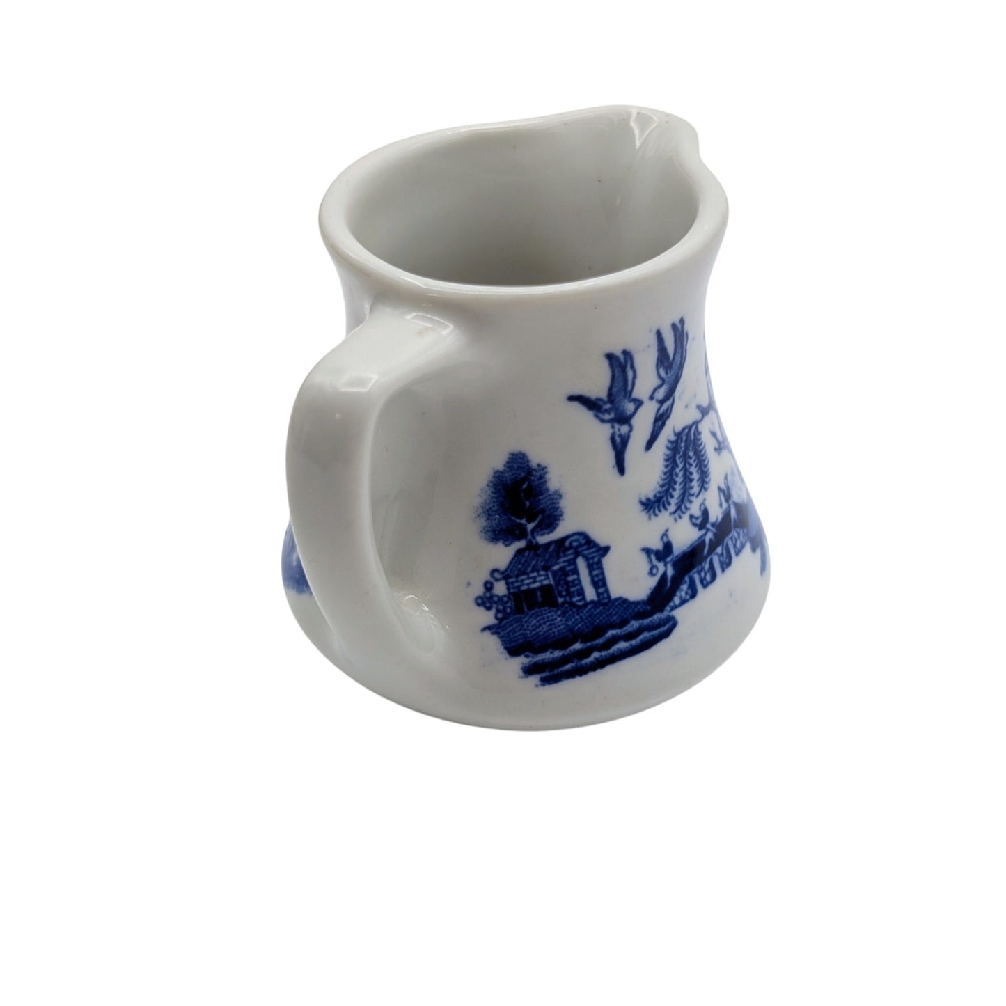Vintage 1973 Shenango Blue Willow China Creamer/Syrup Restaurant Ware