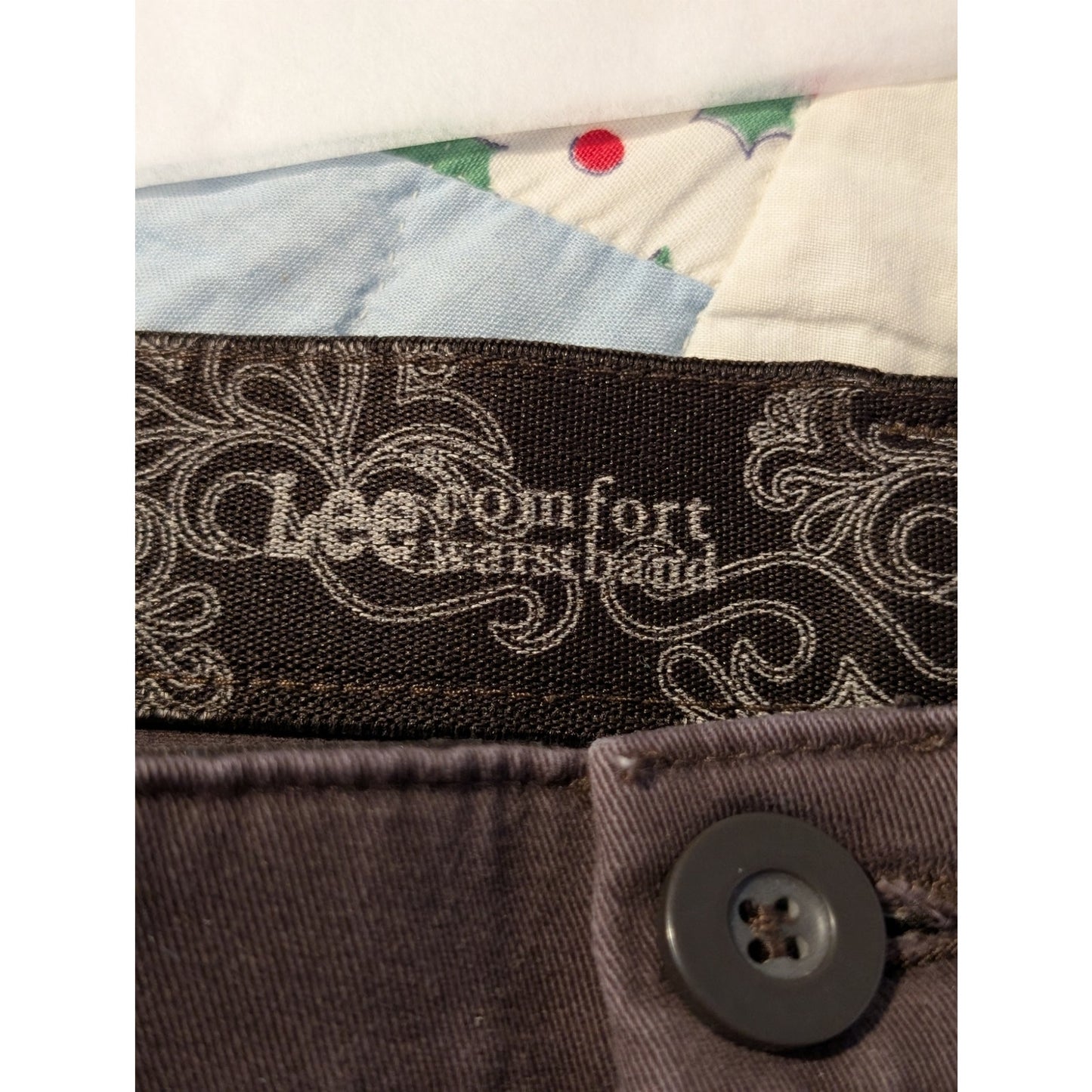 Lee Comfort Waistband Stretch Brown Jean Womens Size 18