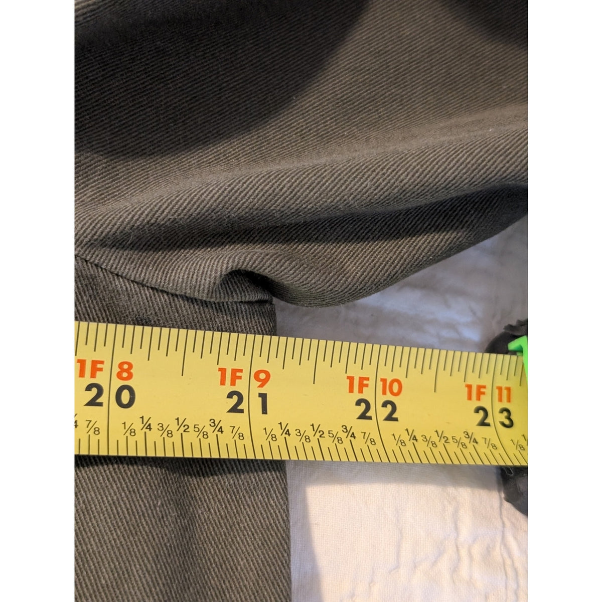 WhoWhatWear Olive Green Military Snap Front Draw String Bottom Jacket Sz M