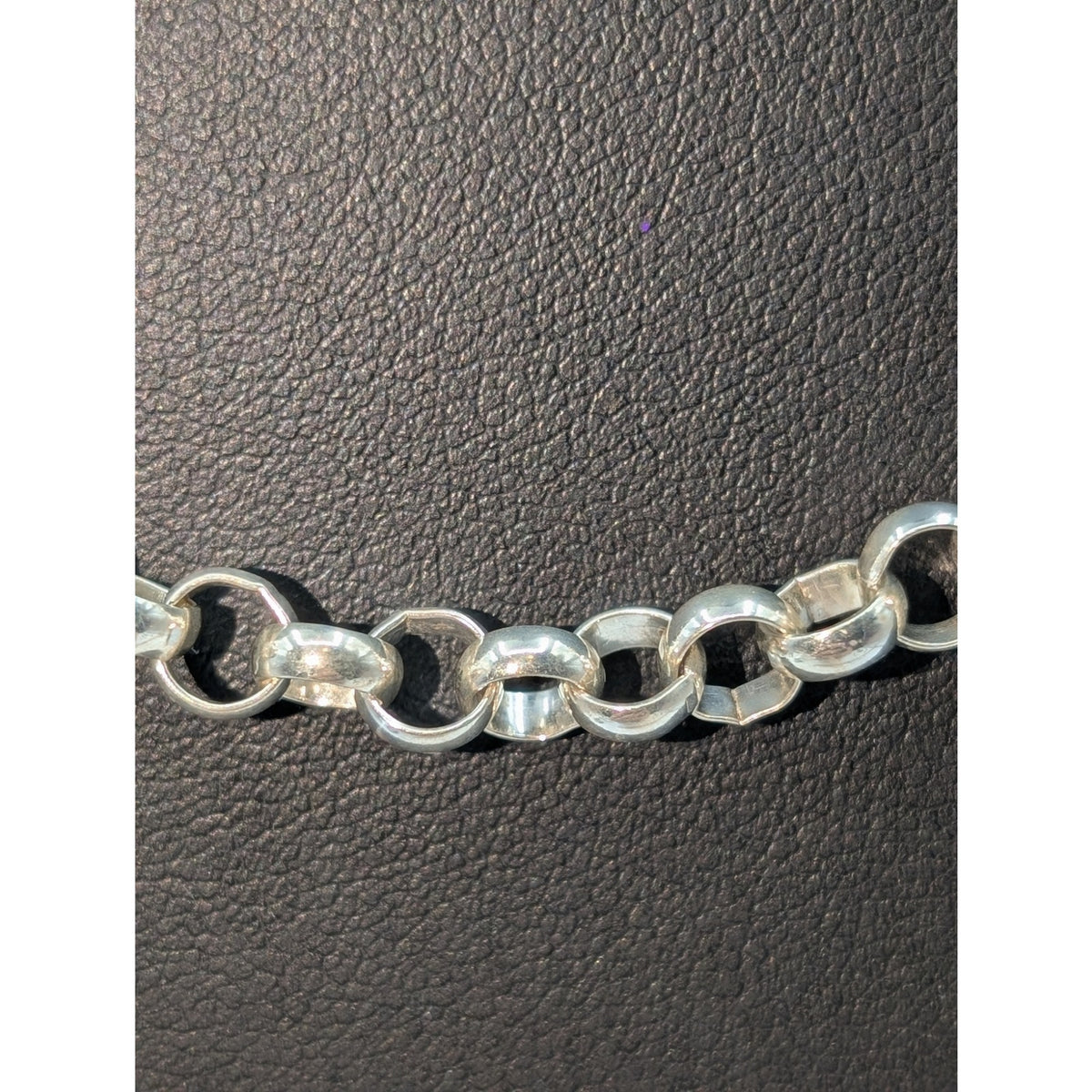 AGI 925 Italy Sterling Silver Thick Rolo Chain 24" Necklace 31.57g
