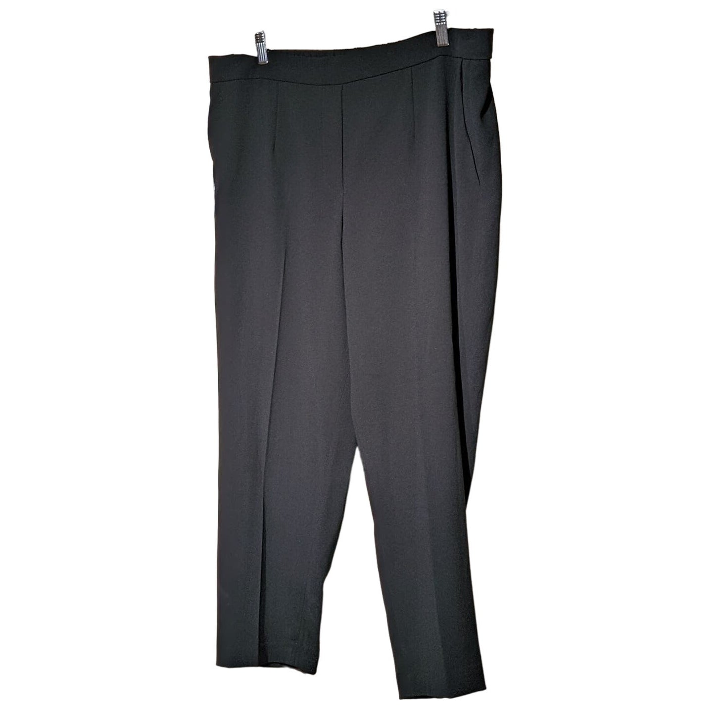 Babaton Conan NWT Black Boyfriend Cropped Ankle Length Dress Pant Womens Sz 16
