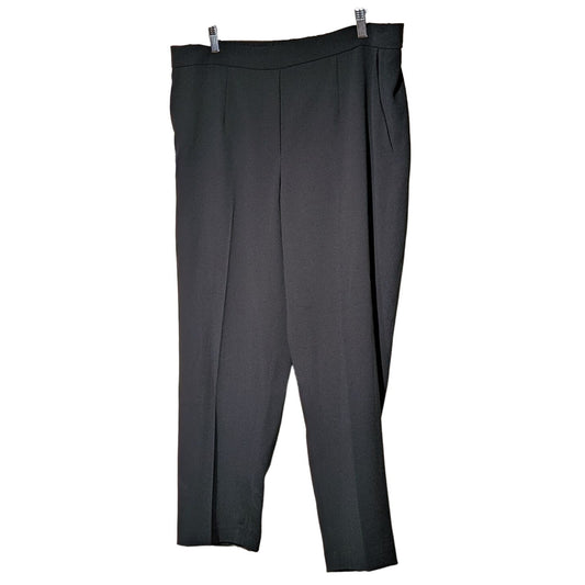 Babaton Conan NWT Black Boyfriend Cropped Ankle Length Dress Pant Womens Sz 16